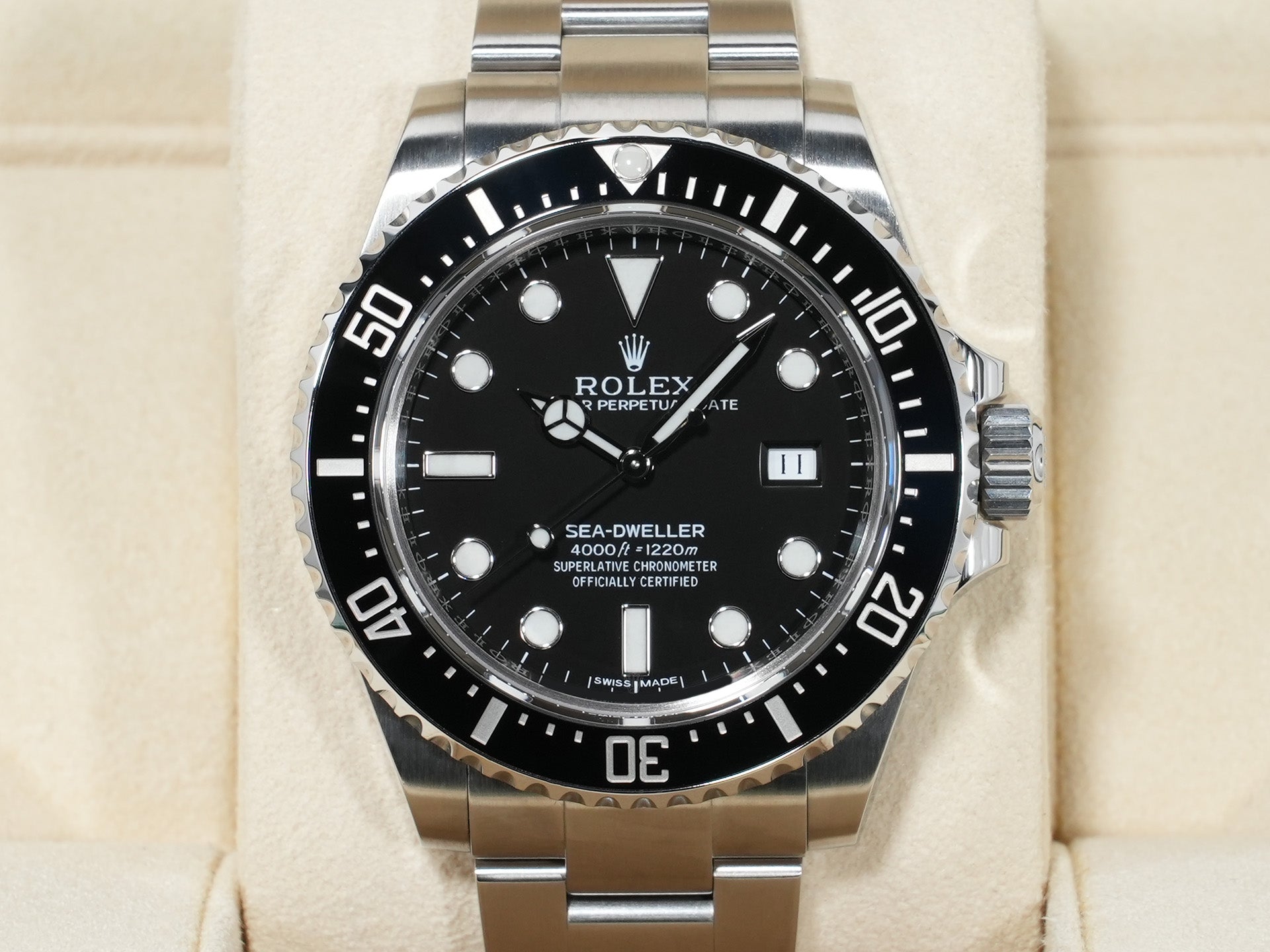 Rolex Sea-Dweller 4000 Ref. 116600 Stainless Steel Black Dial Excellent Condition 6wq4ttcz