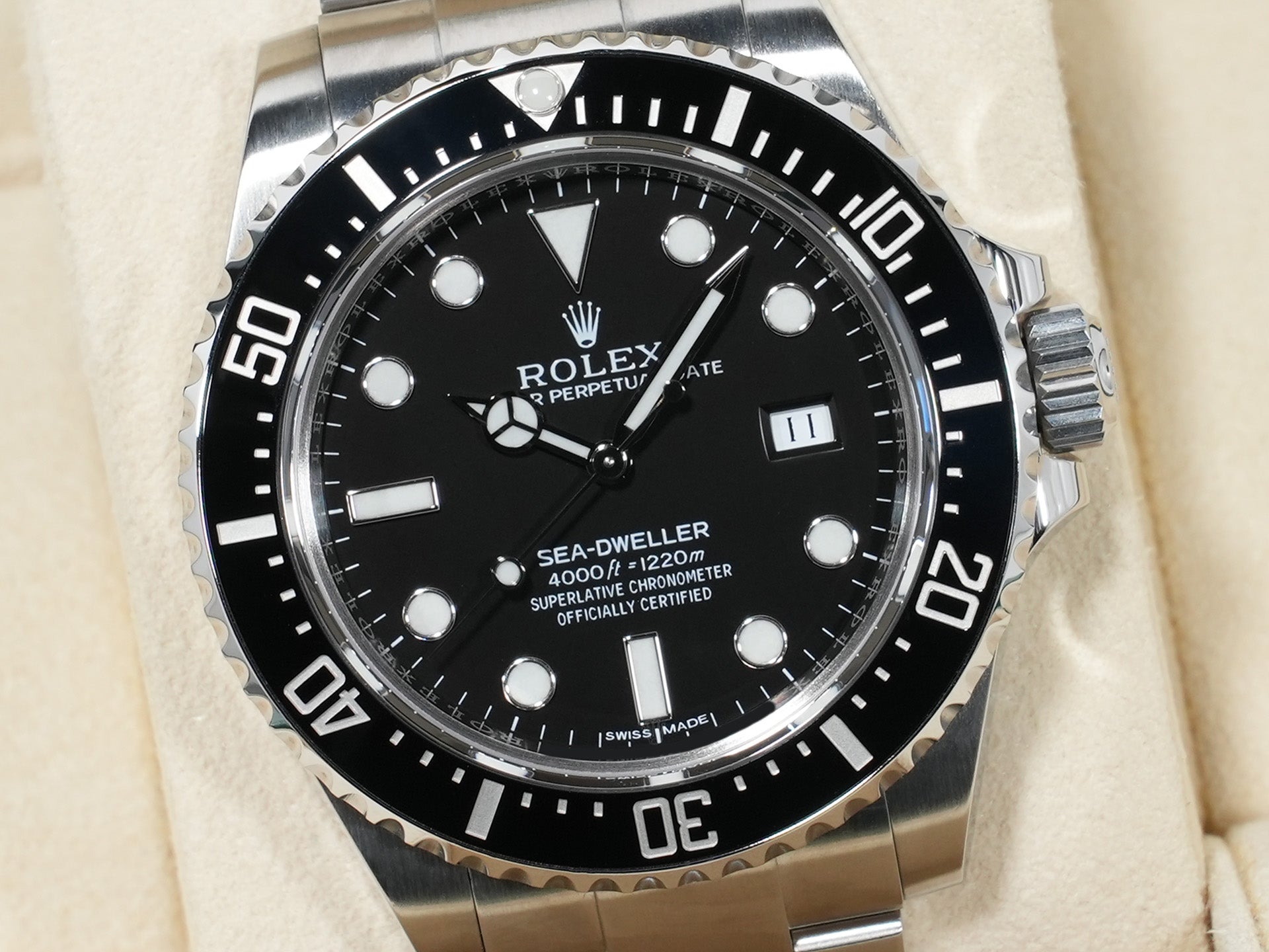 Rolex Sea-Dweller 4000 Ref. 116600 Stainless Steel Black Dial Excellent Condition 6wq4ttcz