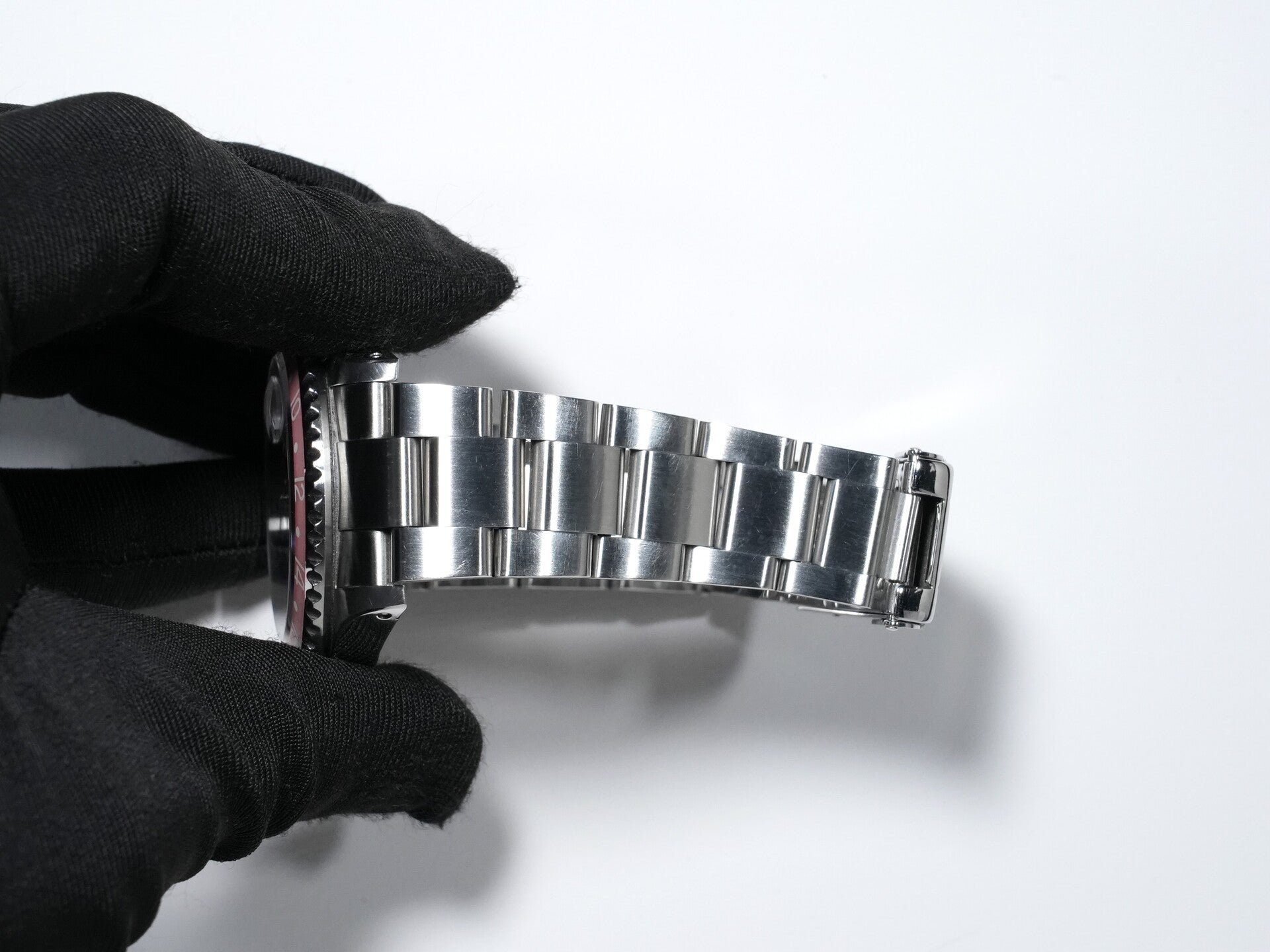 ロレックス GMTマスターII Ref.16710 ステンレススチール ブラック文字盤 オイスターブレスレット 中古 eyibd377