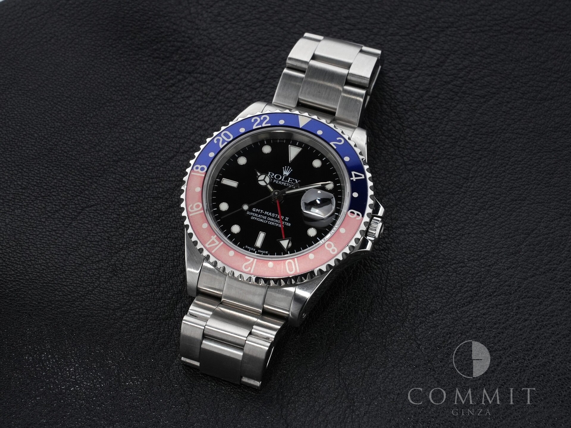 ロレックス GMTマスターII Ref.16710 ステンレススチール ブラック文字盤 オイスターブレスレット 中古 eyibd377