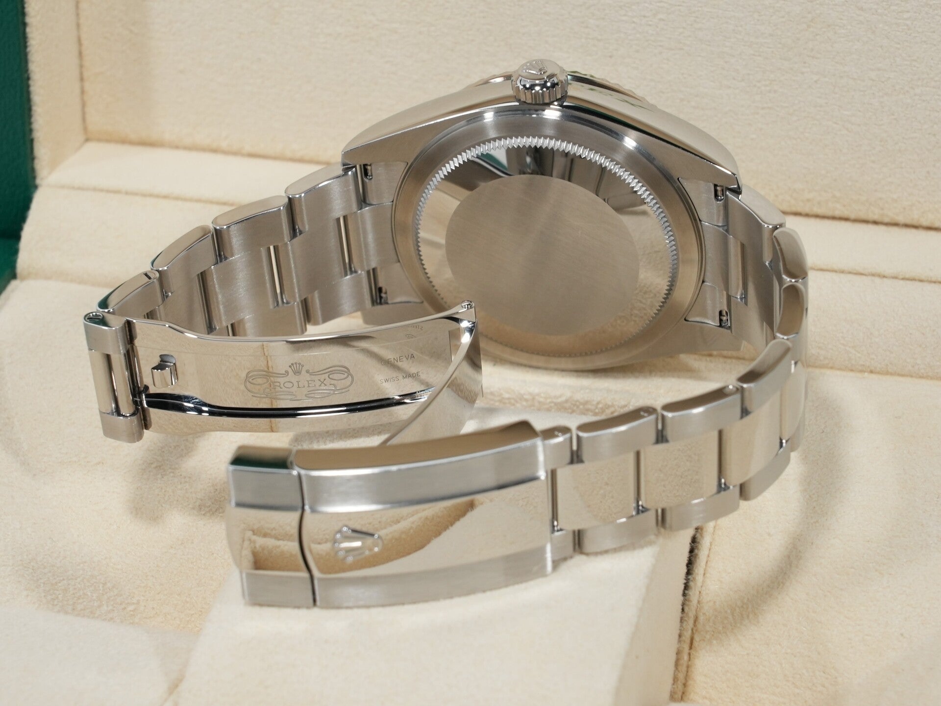 ロレックス スカイドゥエラー Ref.336934 ステンレススチール/ホワイトゴールド ミントグリーン文字盤 オイスターブレスレット 中古 v5uqv28u