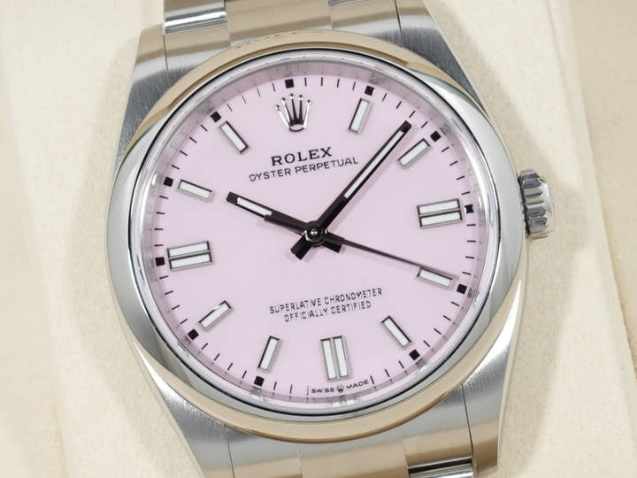 Rolex Oyster Perpetual 36 Ref. 126000 Stainless Steel Candy Pink Dial Unused 4jfi8a5g