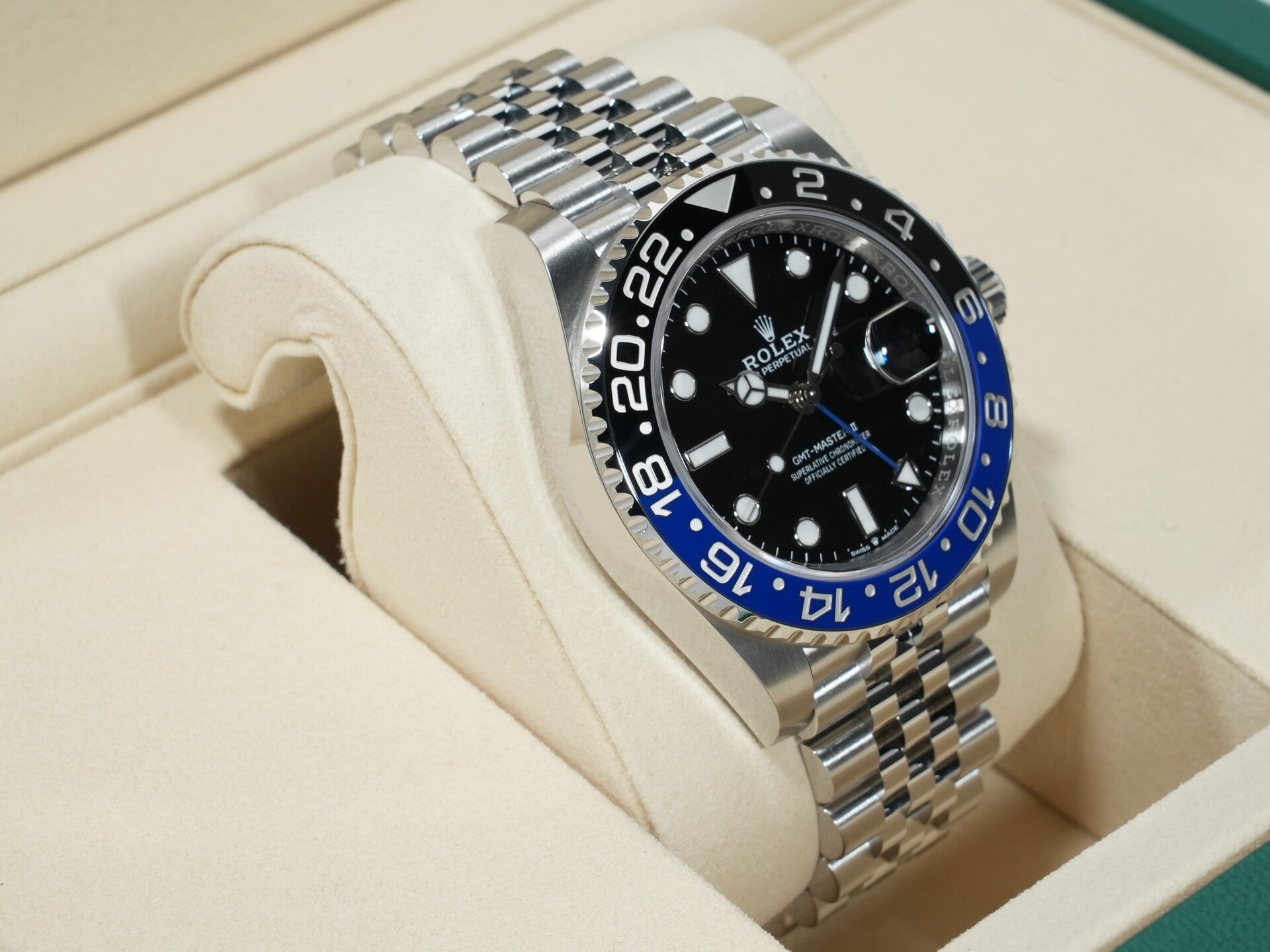 ロレックス GMTマスターII Ref.126710BLNR ステンレススチール ブラック文字盤 ジュビリーブレスレット 未使用 p9ysb2bh
