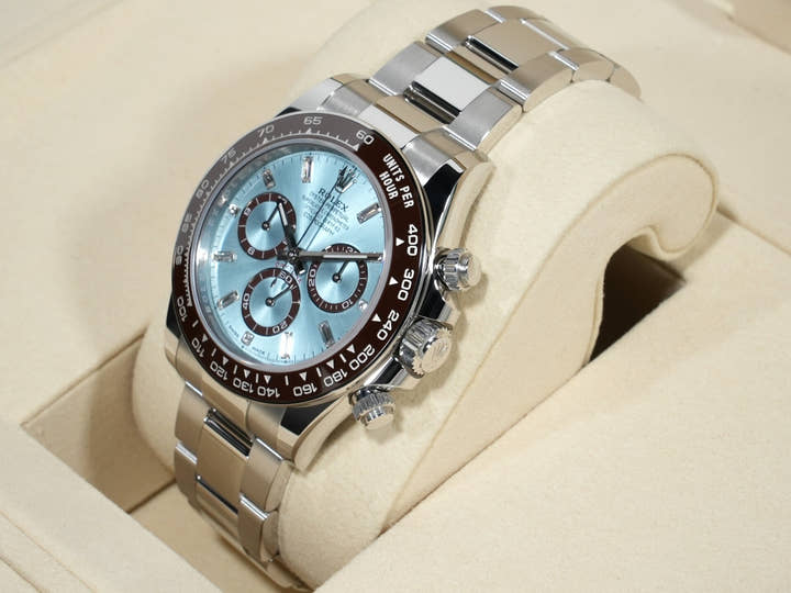 ロレックス デイトナ Ref.126506A プラチナ アイスブルーx11Pダイヤ文字盤 未使用 gnh4j5qk