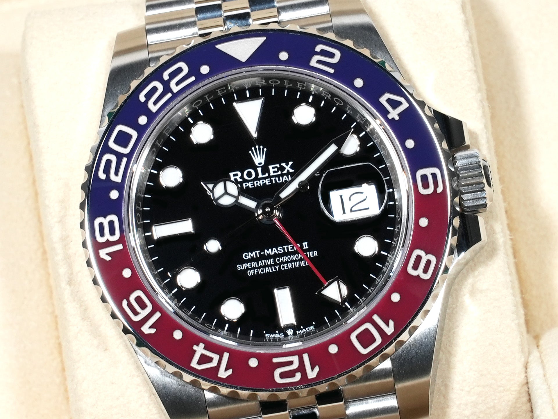 ロレックス GMTマスターII Ref.126710BLRO ステンレススチール ブラック文字盤 ジュビリーブレスレット 美品 s3ypf8a6