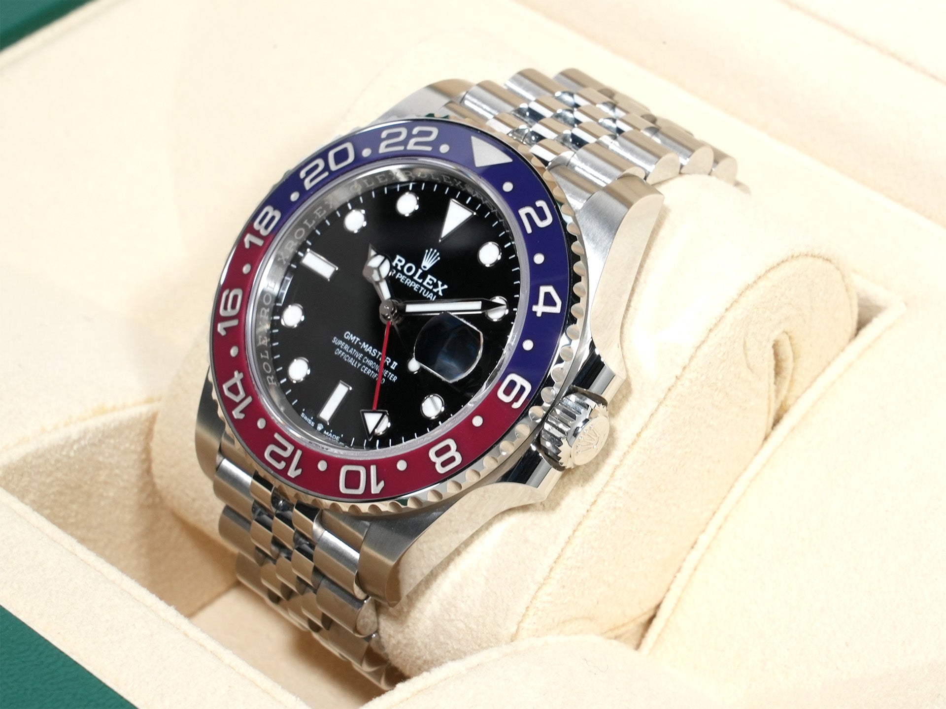 ロレックス GMTマスターII Ref.126710BLRO ステンレススチール ブラック文字盤 ジュビリーブレスレット 美品 s3ypf8a6