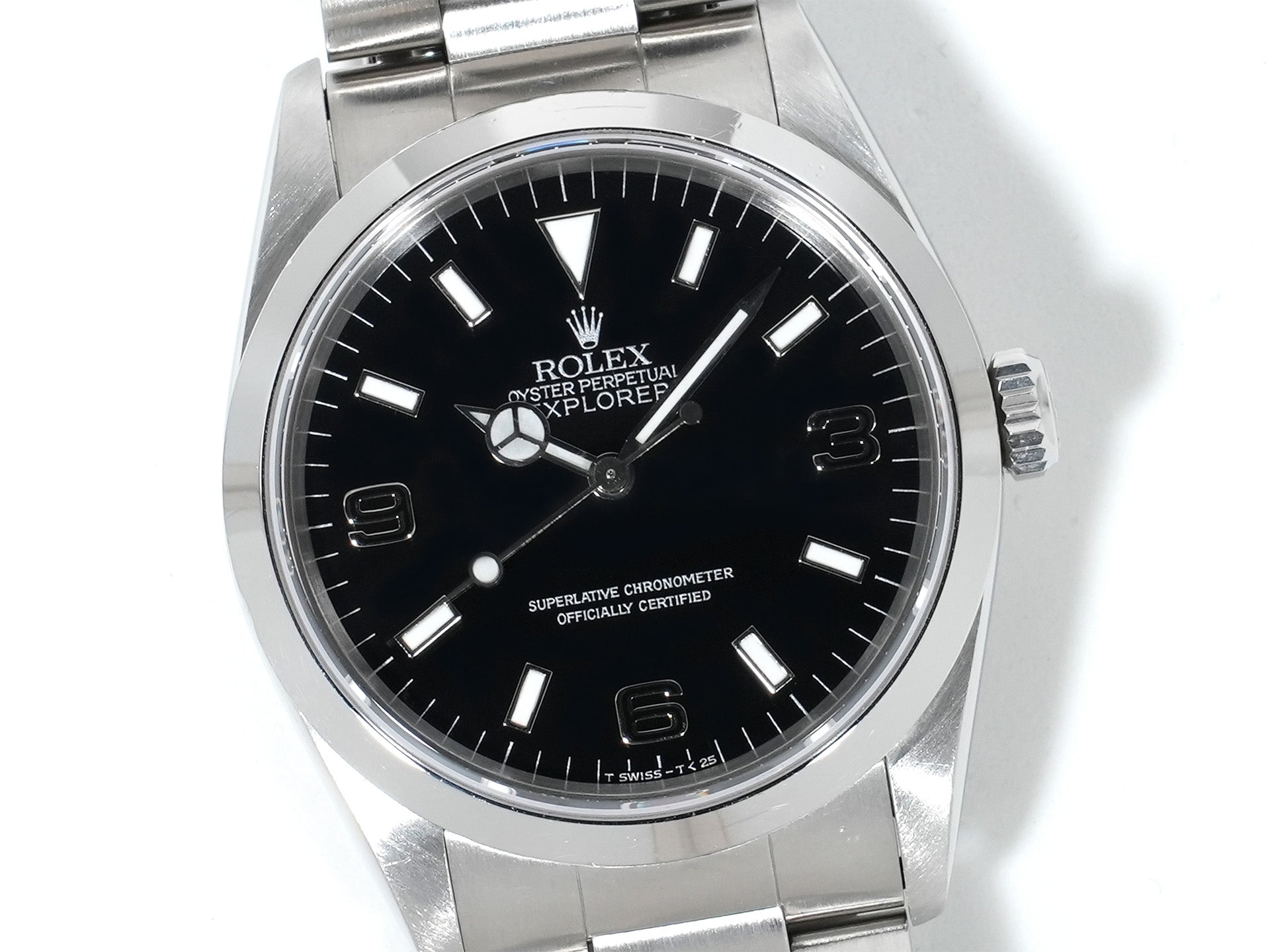 ロレックス エクスプローラーI Ref.14270 ステンレススチール ブラック文字盤 オイスターブレスレット 中古 ji2s2wh2