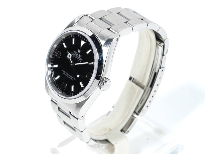 ロレックス エクスプローラーI Ref.14270 ステンレススチール ブラック文字盤 オイスターブレスレット 中古 ji2s2wh2
