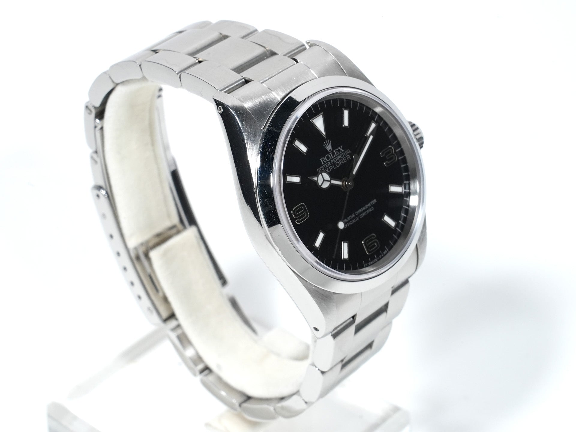 ロレックス エクスプローラーI Ref.14270 ステンレススチール ブラック文字盤 オイスターブレスレット 中古 ji2s2wh2
