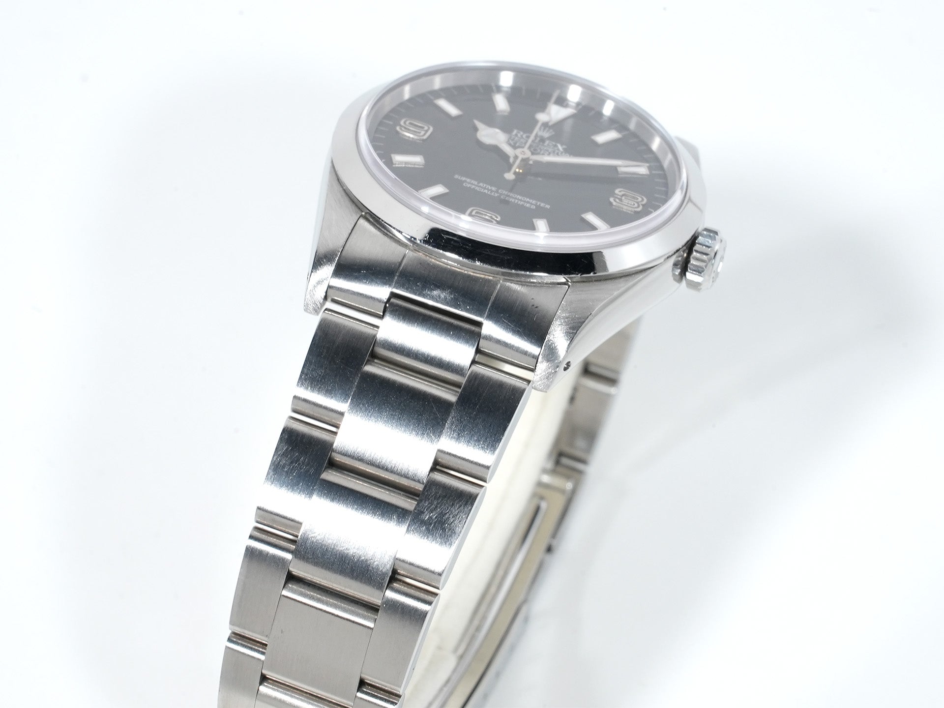 ロレックス エクスプローラーI Ref.14270 ステンレススチール ブラック文字盤 オイスターブレスレット 中古 ji2s2wh2