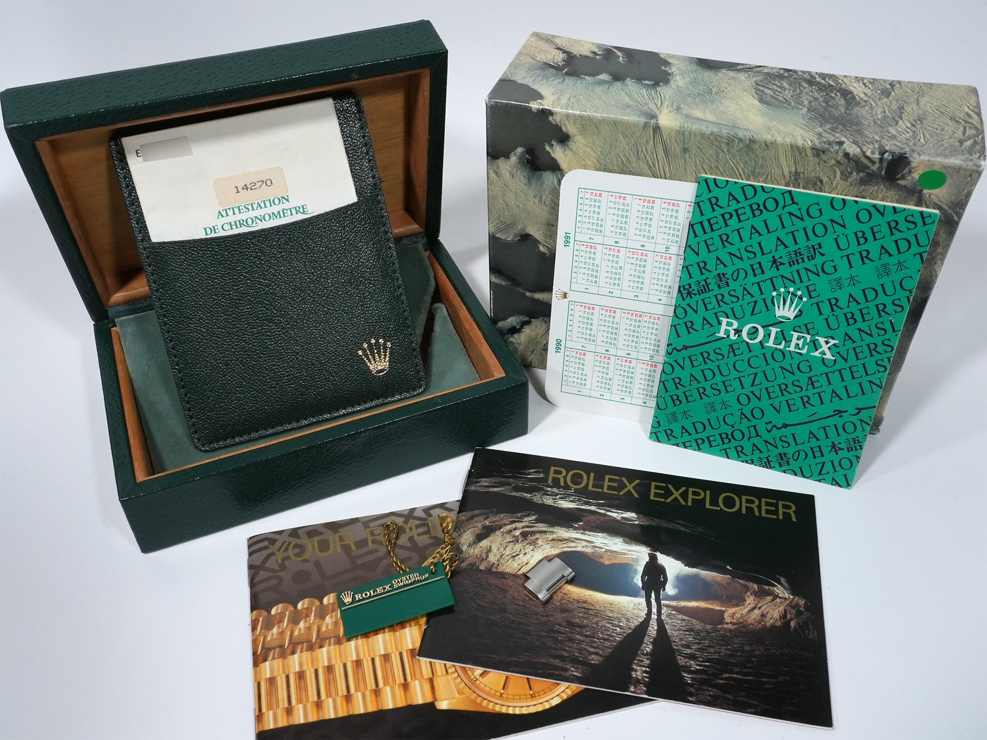 ロレックス エクスプローラーI Ref.14270 ステンレススチール ブラック文字盤 オイスターブレスレット 中古 ji2s2wh2