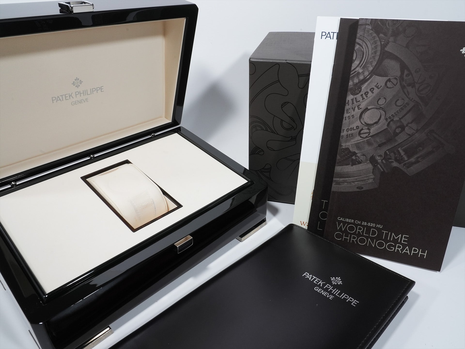 パテックフィリップ コンプリケーション ワールドタイム クロノグラフ Ref.5930G-001 ホワイトゴールド ブルー文字盤 未使用 sq3357wy