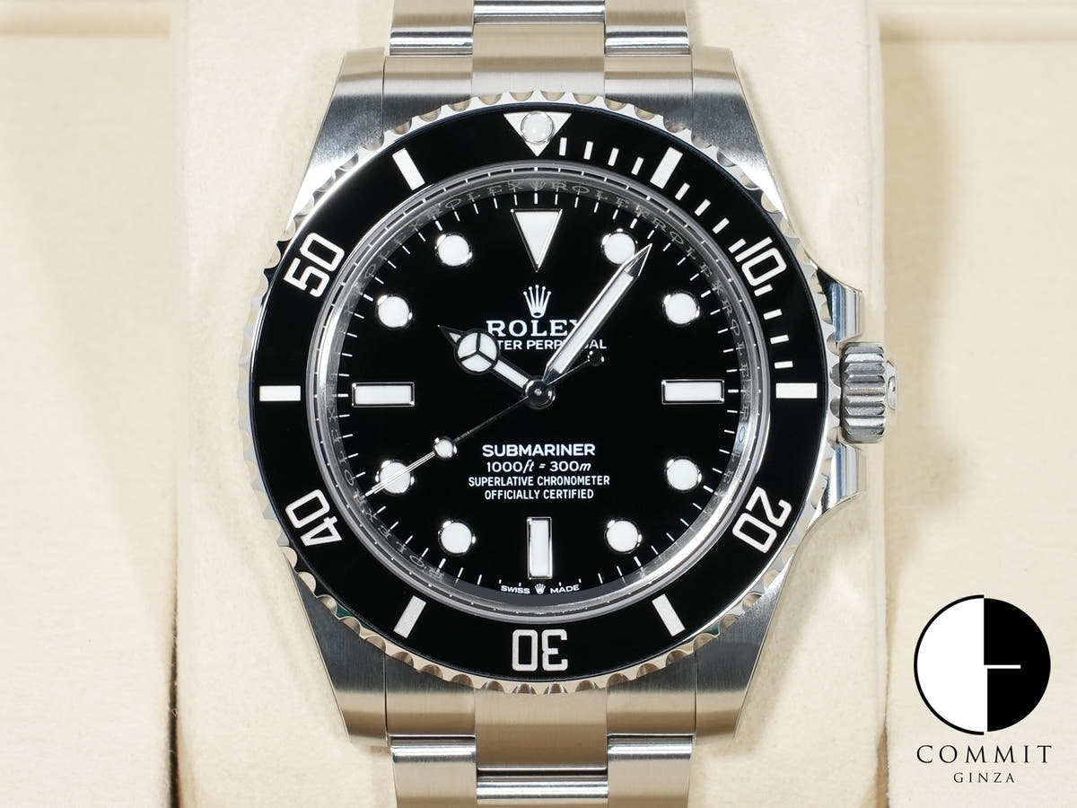 ロレックス サブマリーナー ノンデイト Ref.124060 ステンレススチール ブラック文字盤 未使用 d5foscet