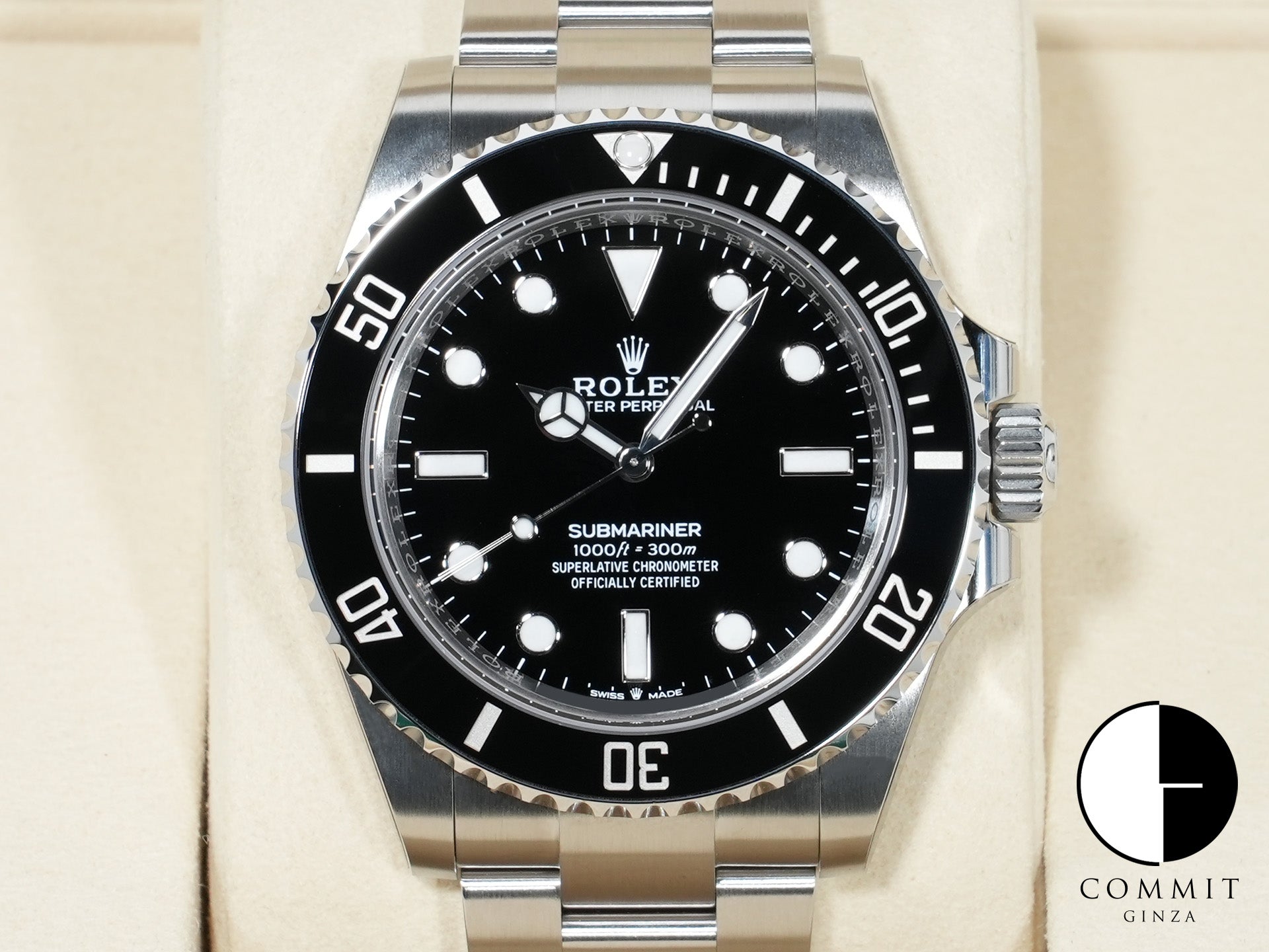 ロレックス サブマリーナー ノンデイト Ref.124060 ステンレススチール ブラック文字盤 未使用 d5foscet