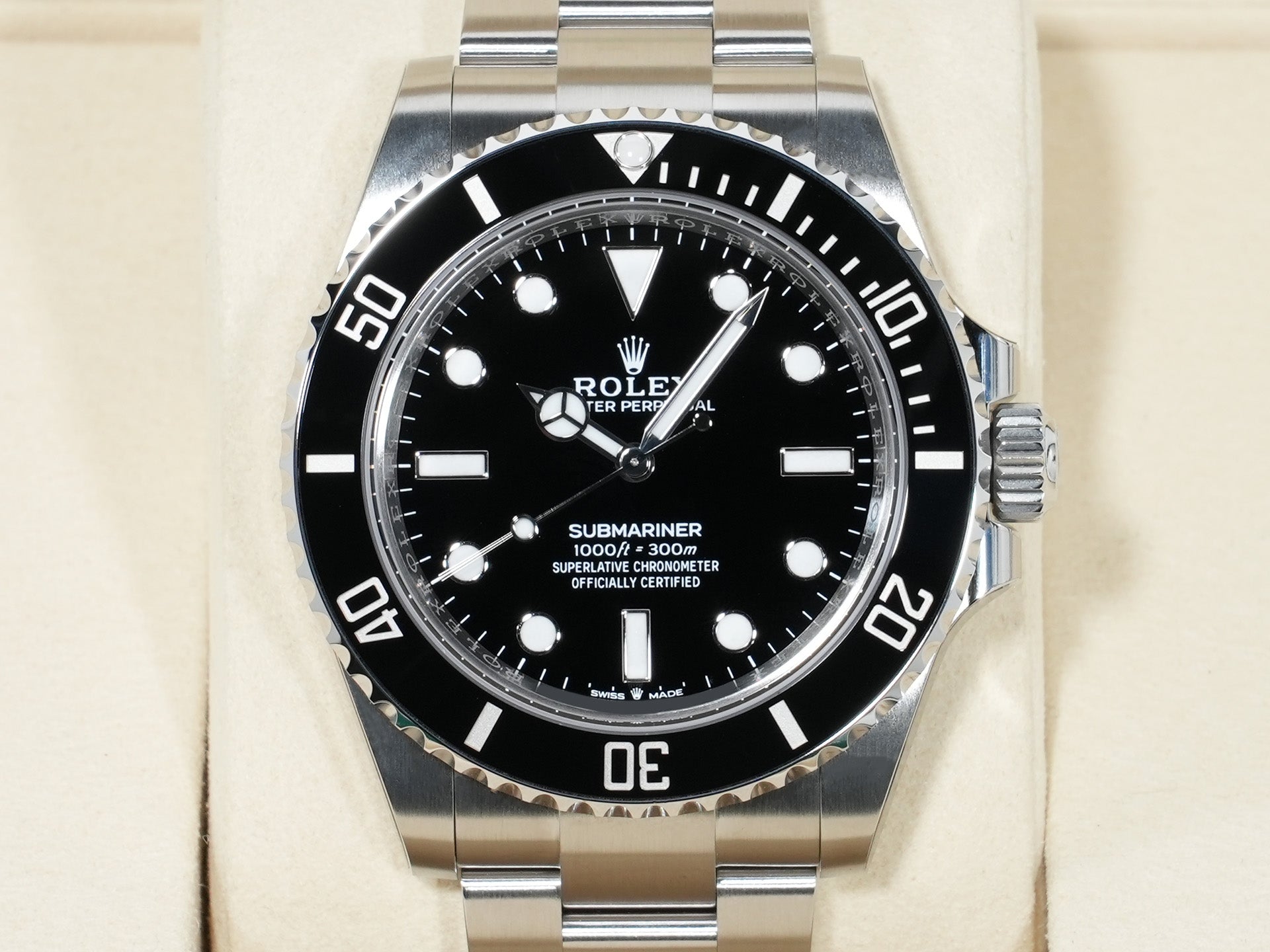 ロレックス サブマリーナー ノンデイト Ref.124060 ステンレススチール ブラック文字盤 未使用 d5foscet