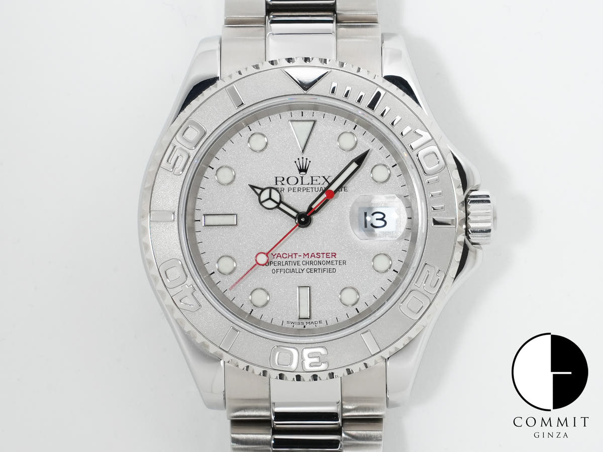 ロレックス ヨットマスター40 Ref.16622 ステンレススチール/プラチナ ロレジウム文字盤 美中古 ppz6di37