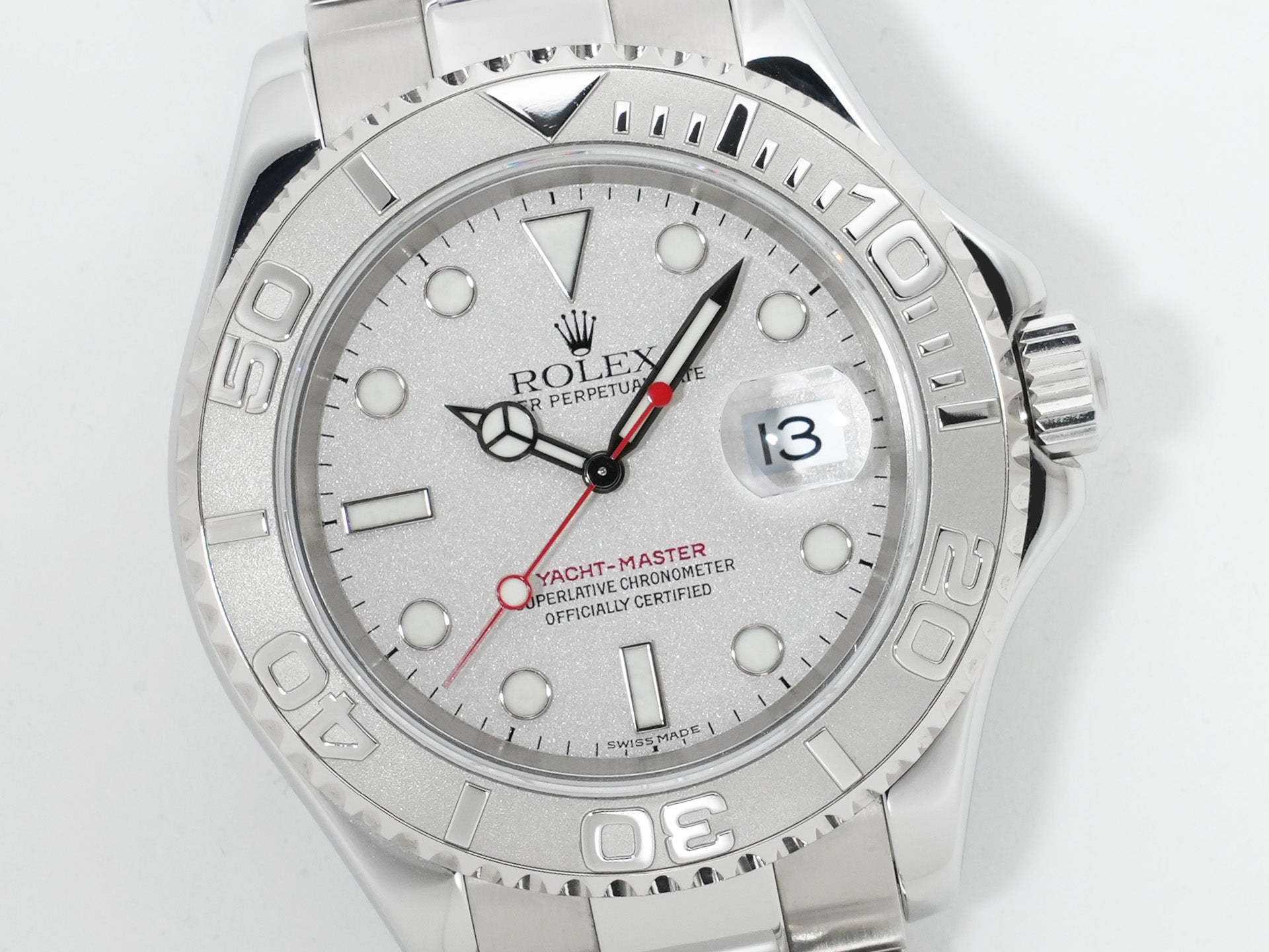 ロレックス ヨットマスター40 Ref.16622 ステンレススチール/プラチナ ロレジウム文字盤 美中古 ppz6di37