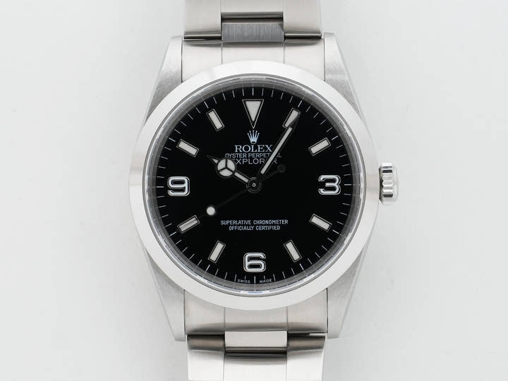 ロレックス エクスプローラーI Ref.14270 ステンレススチール ブラック文字盤 オイスターブレスレット 美中古 9yi6dwqq