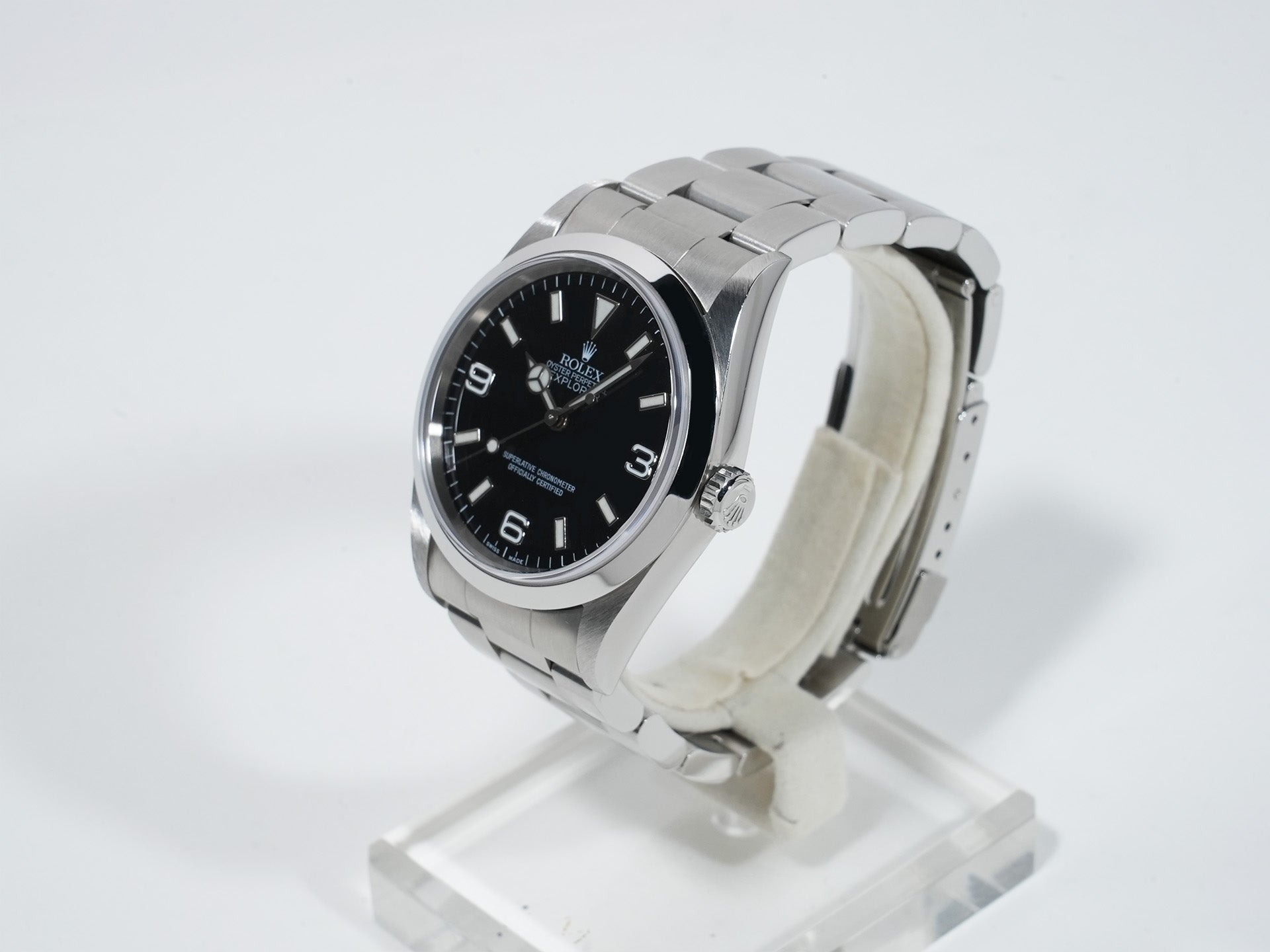 ロレックス エクスプローラーI Ref.14270 ステンレススチール ブラック文字盤 オイスターブレスレット 美中古 9yi6dwqq