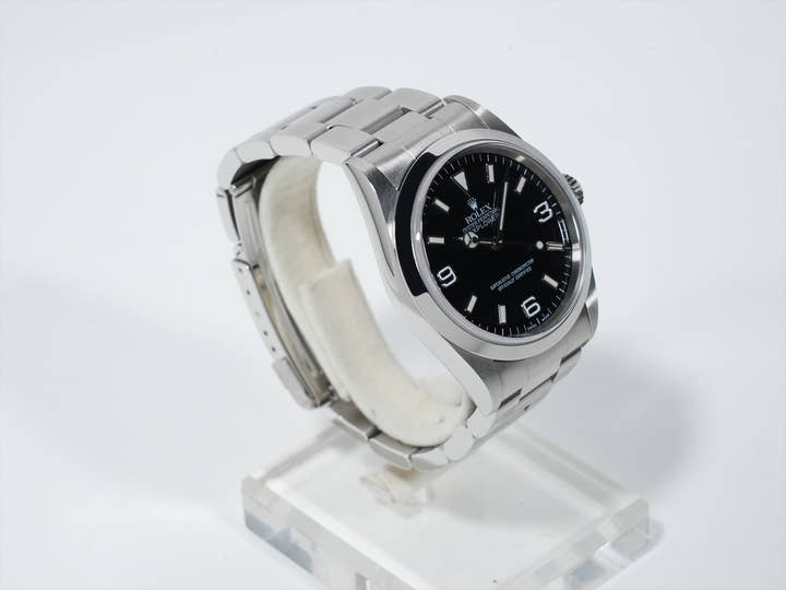 ロレックス エクスプローラーI Ref.14270 ステンレススチール ブラック文字盤 オイスターブレスレット 美中古 9yi6dwqq