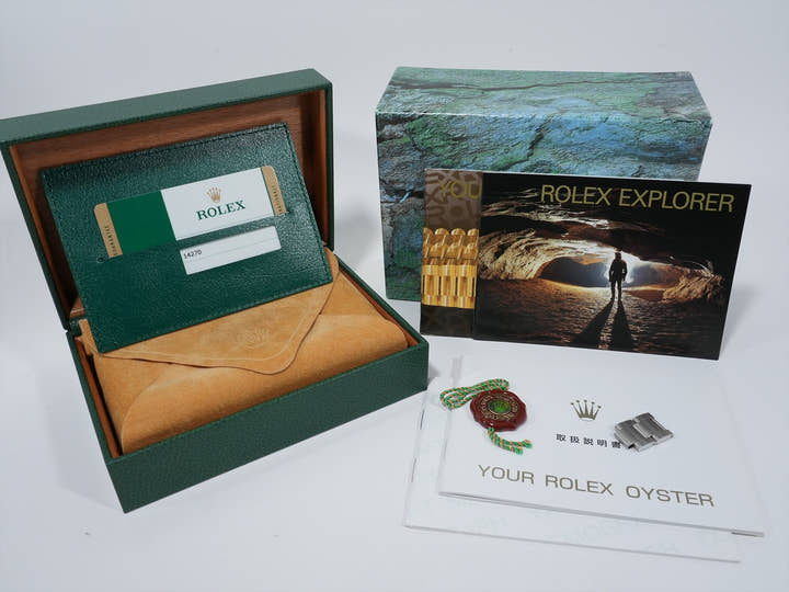 ロレックス エクスプローラーI Ref.14270 ステンレススチール ブラック文字盤 オイスターブレスレット 美中古 9yi6dwqq