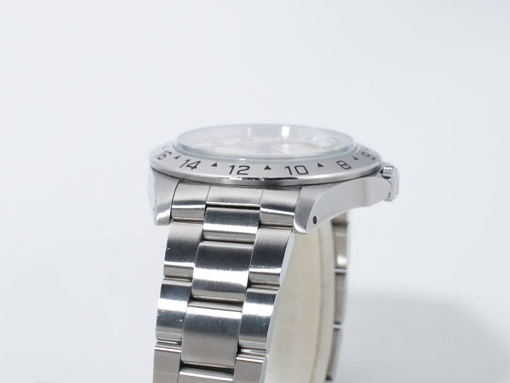 ロレックス エクスプローラーII Ref.16570 ステンレススチール ホワイト文字盤 オイスターブレスレット 中古 6mdyz4wz