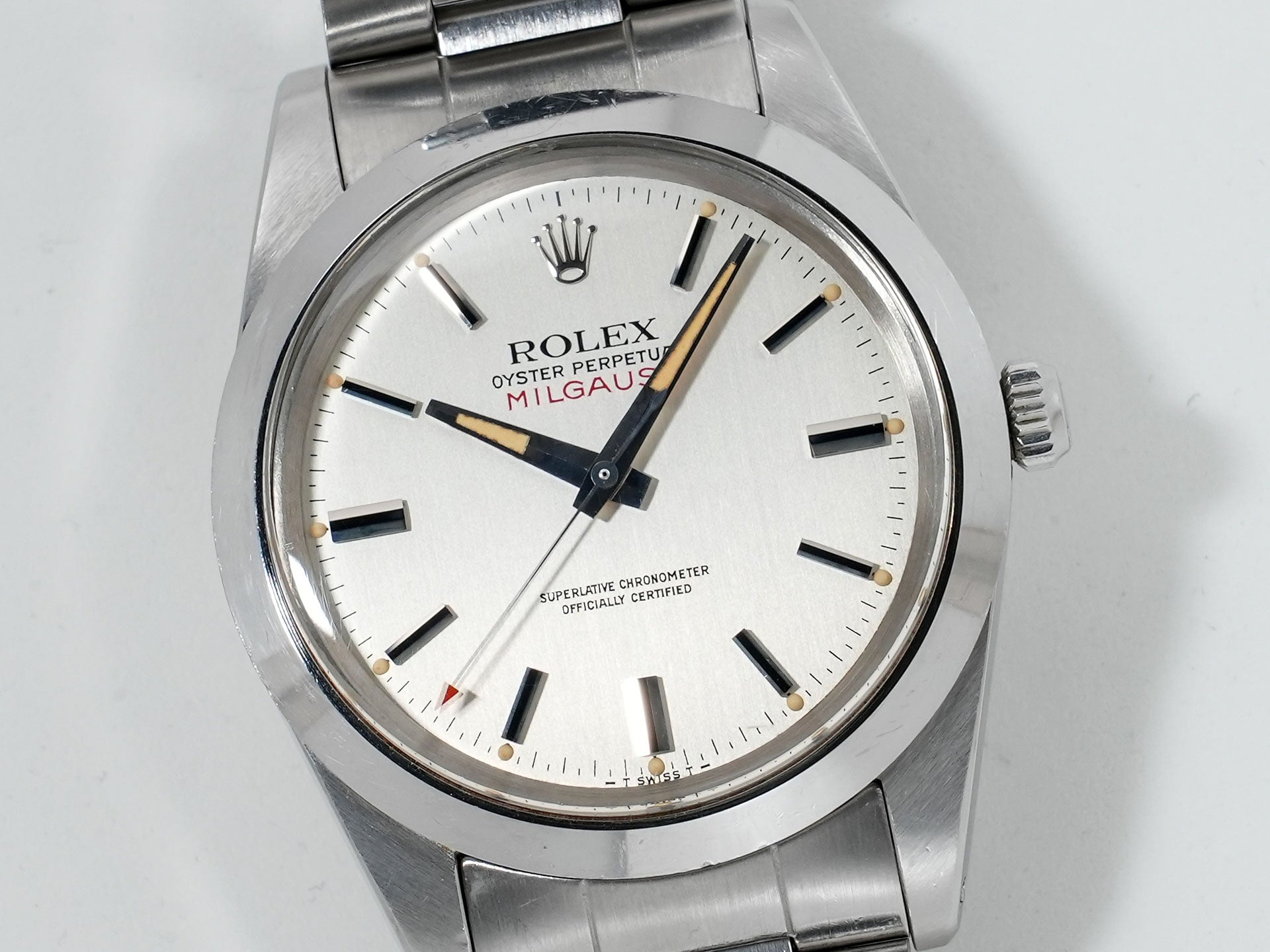 ロレックス ミルガウス Ref.1019 ステンレススチール シルバー文字盤 中古 jvuhhya4