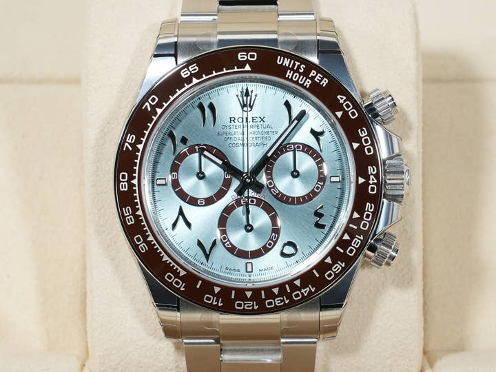 ロレックス デイトナ Ref.126506 プラチナ アイスブルー アラビア文字盤 美品 qcantrbe