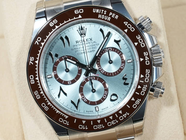 ロレックス デイトナ Ref.126506 プラチナ アイスブルー アラビア文字盤 美品 qcantrbe