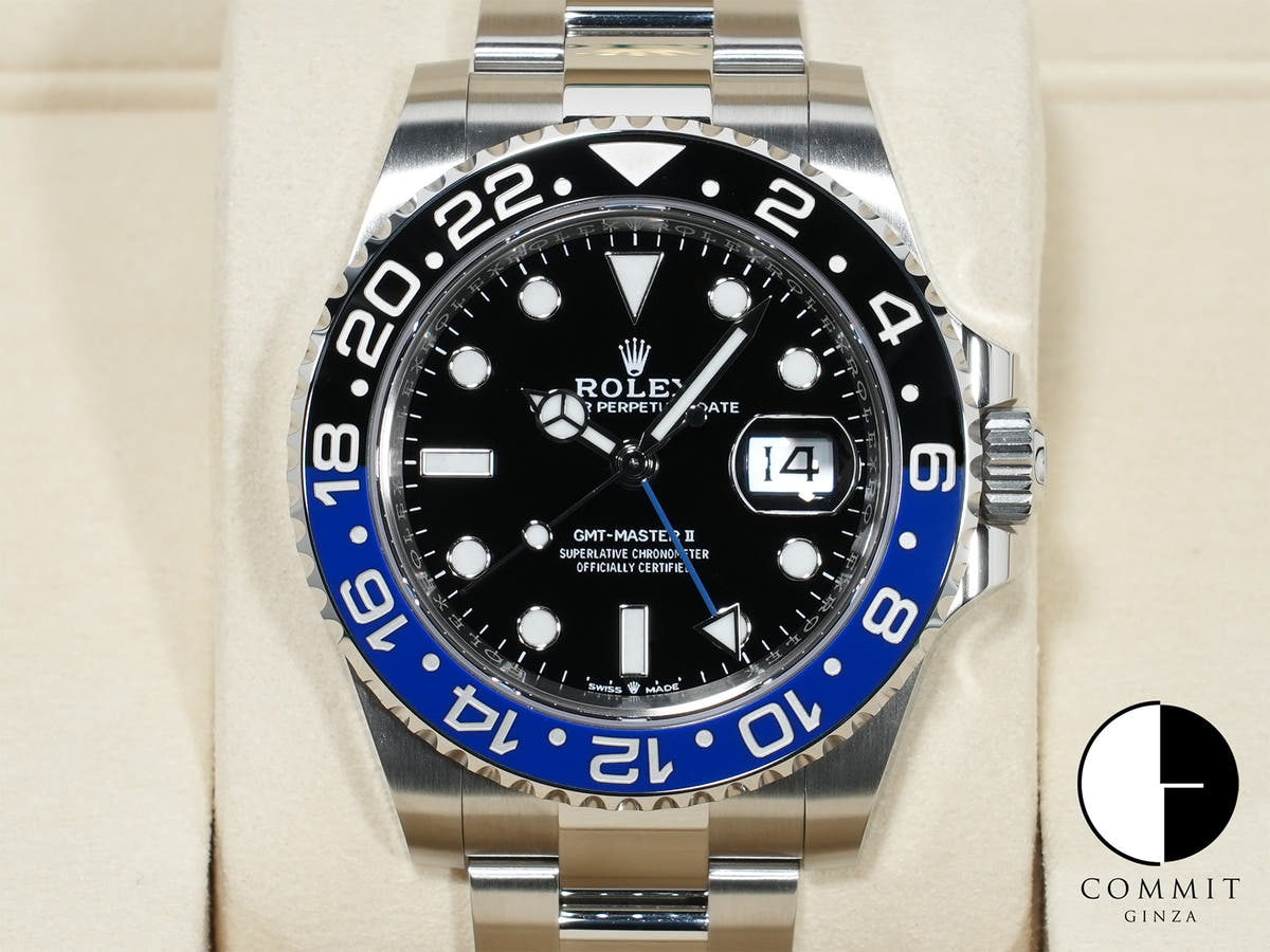 ロレックス GMTマスターII Ref.126710BLNR ステンレススチール ブラック文字盤 オイスターブレスレット 未使用 fgpo3ohg