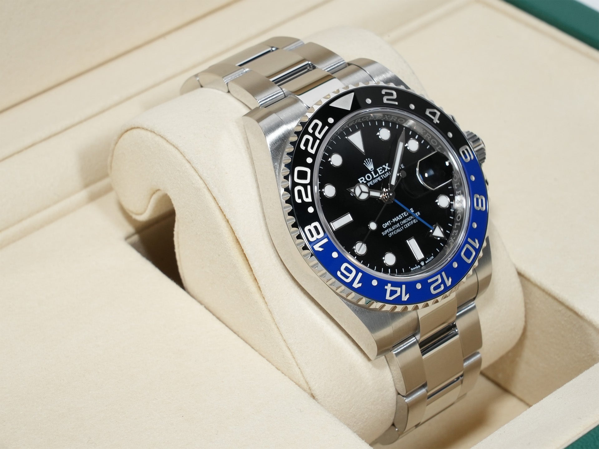 ロレックス GMTマスターII Ref.126710BLNR ステンレススチール ブラック文字盤 オイスターブレスレット 未使用 fgpo3ohg