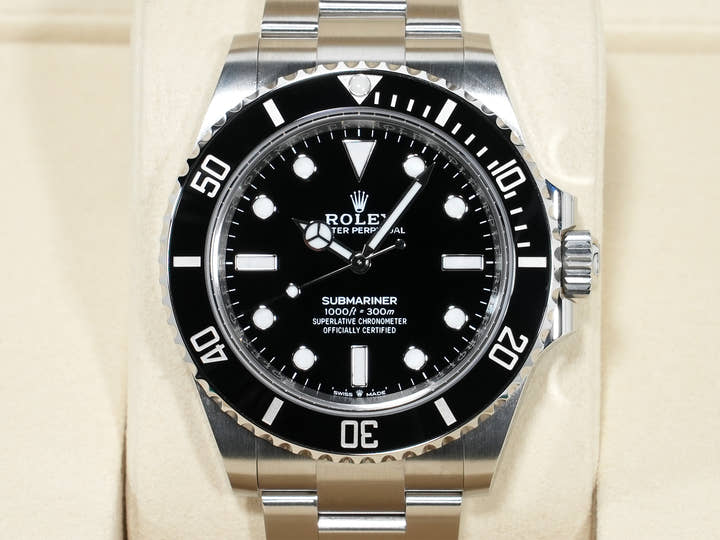 ロレックス サブマリーナー ノンデイト Ref.124060 ステンレススチール ブラック文字盤 未使用 z6963jkn