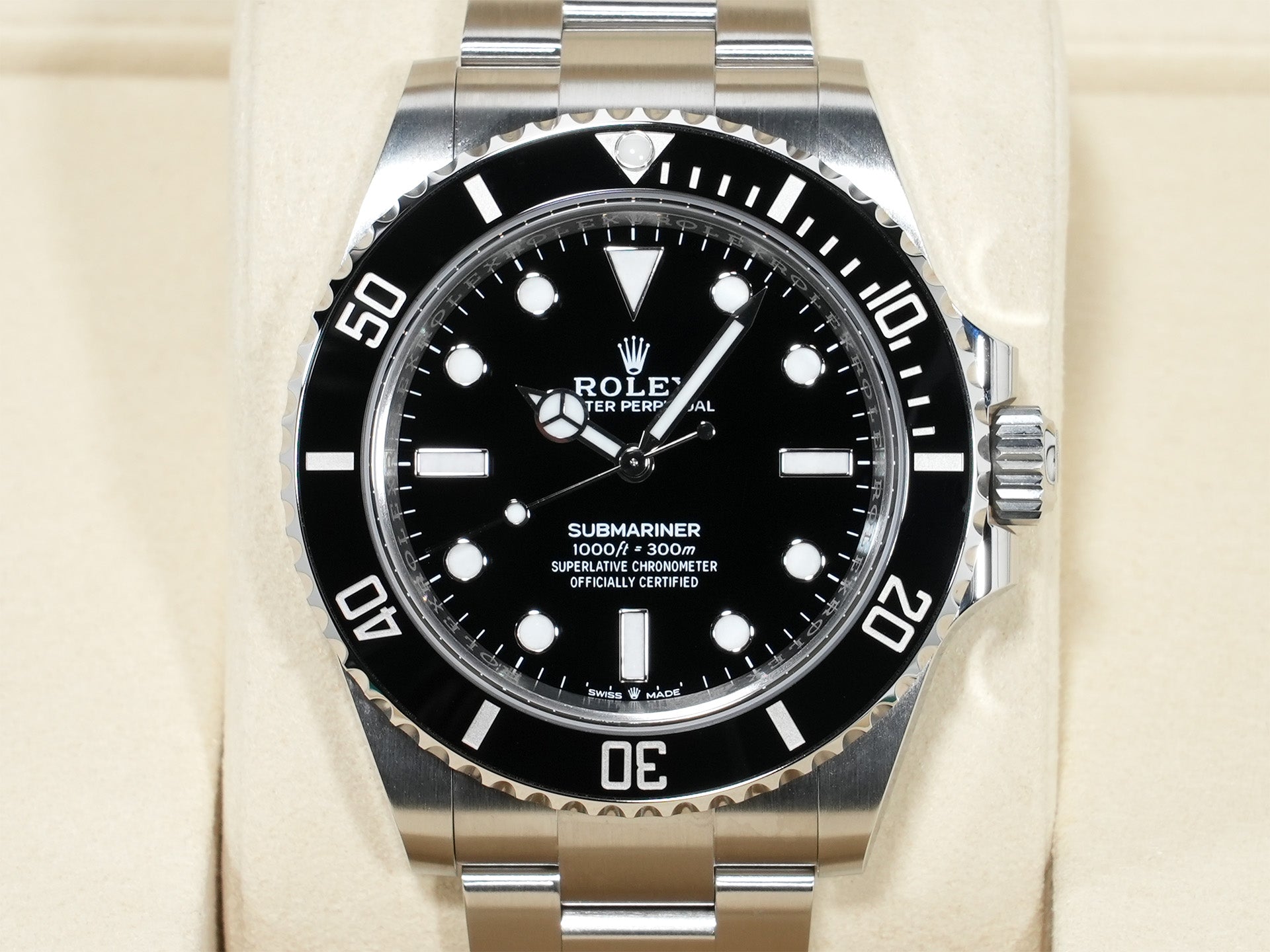 ロレックス サブマリーナー ノンデイト Ref.124060 ステンレススチール ブラック文字盤 未使用 z6963jkn