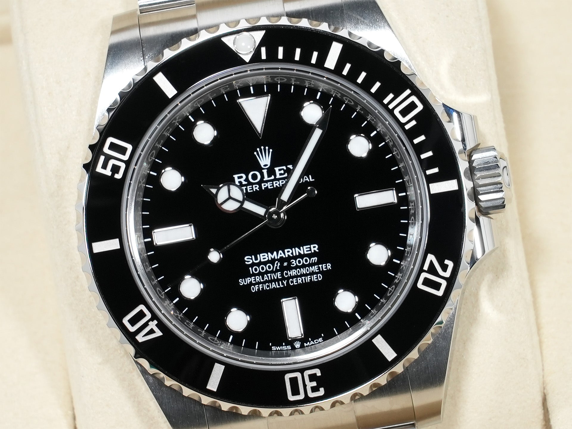 ロレックス サブマリーナー ノンデイト Ref.124060 ステンレススチール ブラック文字盤 未使用 z6963jkn
