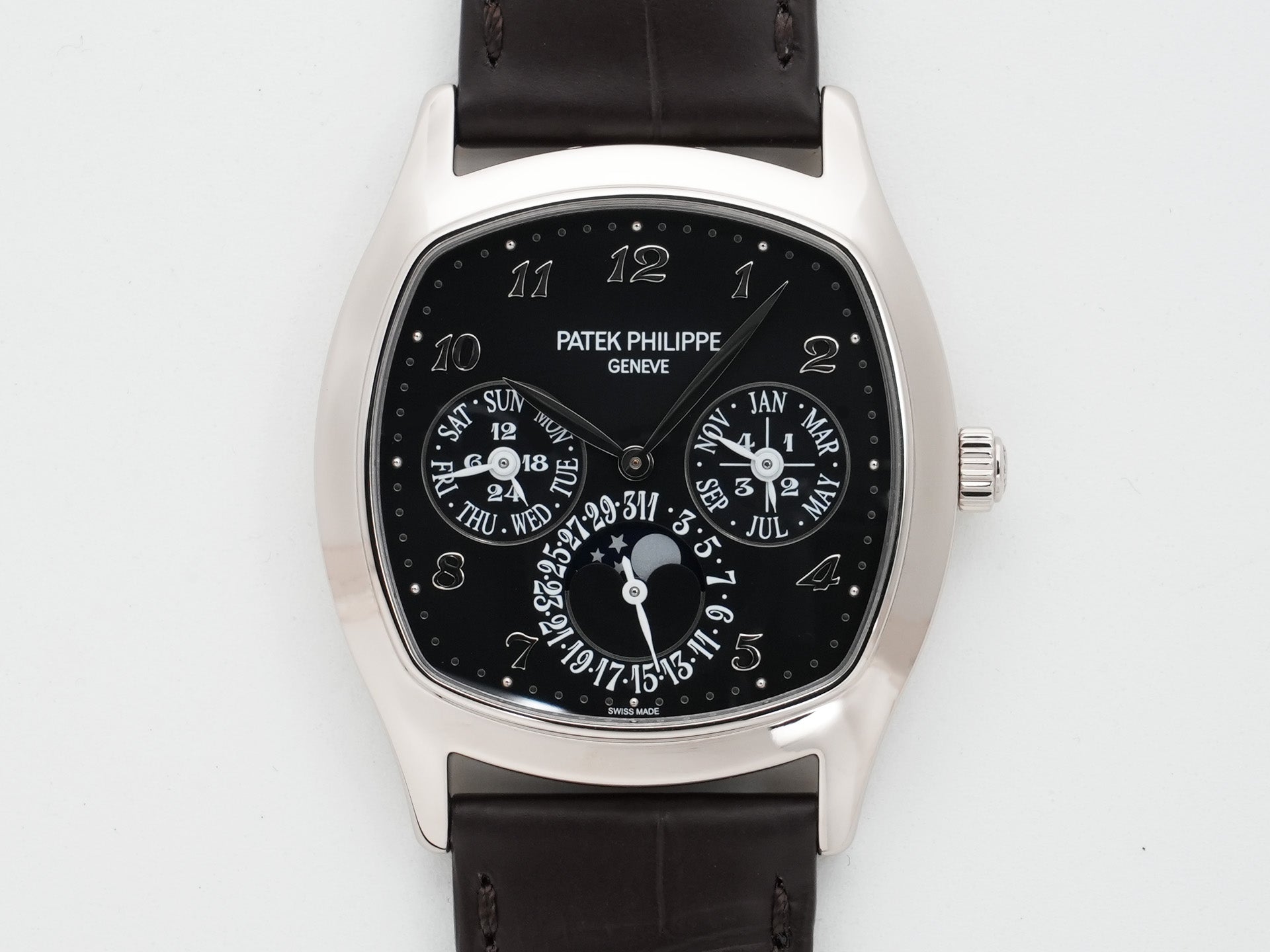 パテックフィリップ パーペチュアルカレンダー Ref.5940G-010 ホワイトゴールド ブラック文字盤 美品 32798o9y