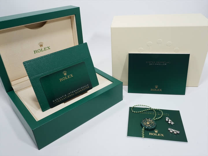 ロレックス スカイドゥエラー Ref.336934 ステンレススチール/ホワイトゴールド ミントグリーン文字盤 ジュビリーブレスレット 美中古 rdjt62zp