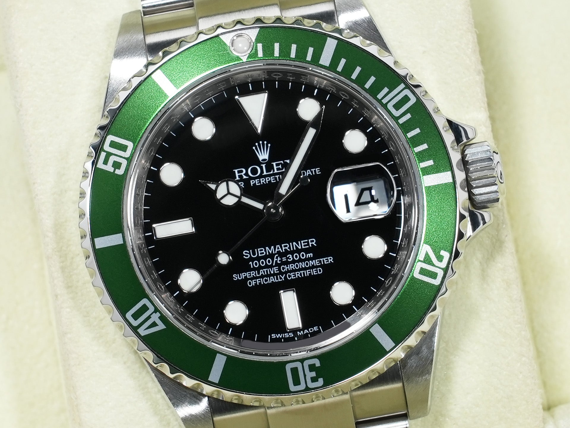 ロレックス サブマリーナー デイト Ref.16610LV ステンレススチール ブラック文字盤 美中古 76d7ruys