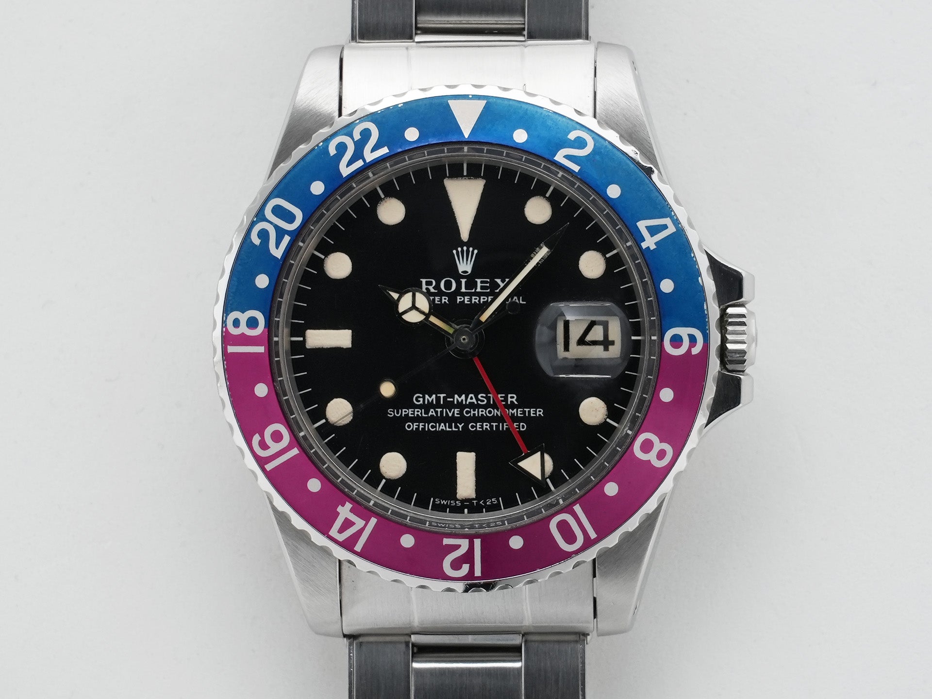 ロレックス GMTマスター Ref.1675 ステンレススチール ブラック文字盤 オイスターブレスレット 中古 9kz8c82k