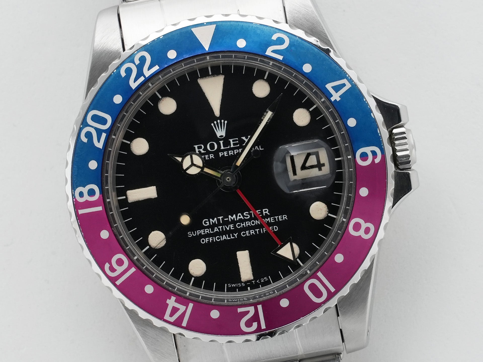 ロレックス GMTマスター Ref.1675 ステンレススチール ブラック文字盤 オイスターブレスレット 中古 9kz8c82k