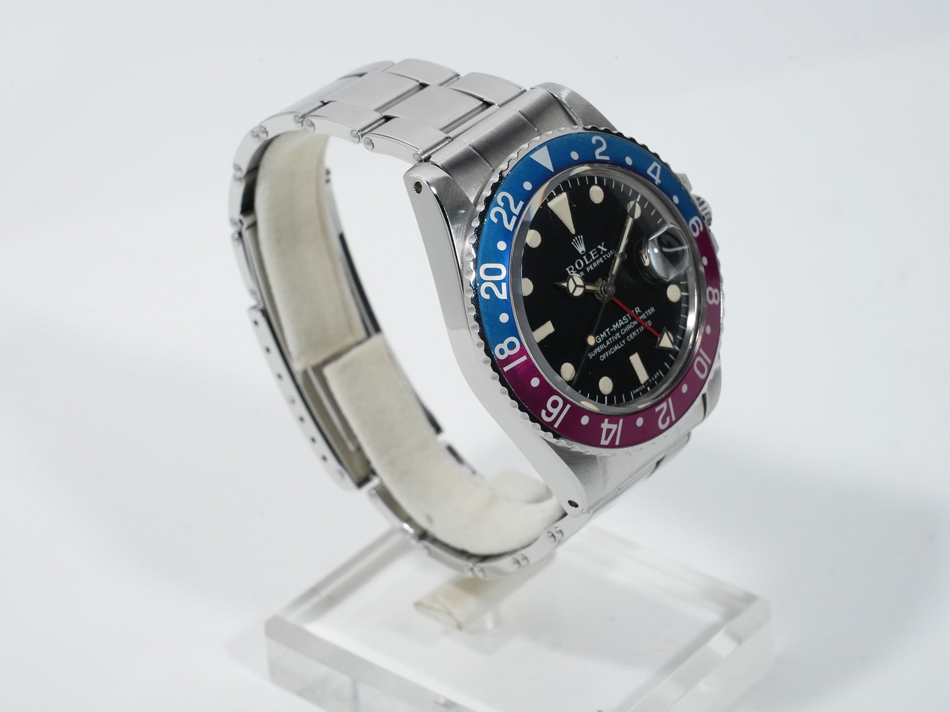 ロレックス GMTマスター Ref.1675 ステンレススチール ブラック文字盤 オイスターブレスレット 中古 9kz8c82k