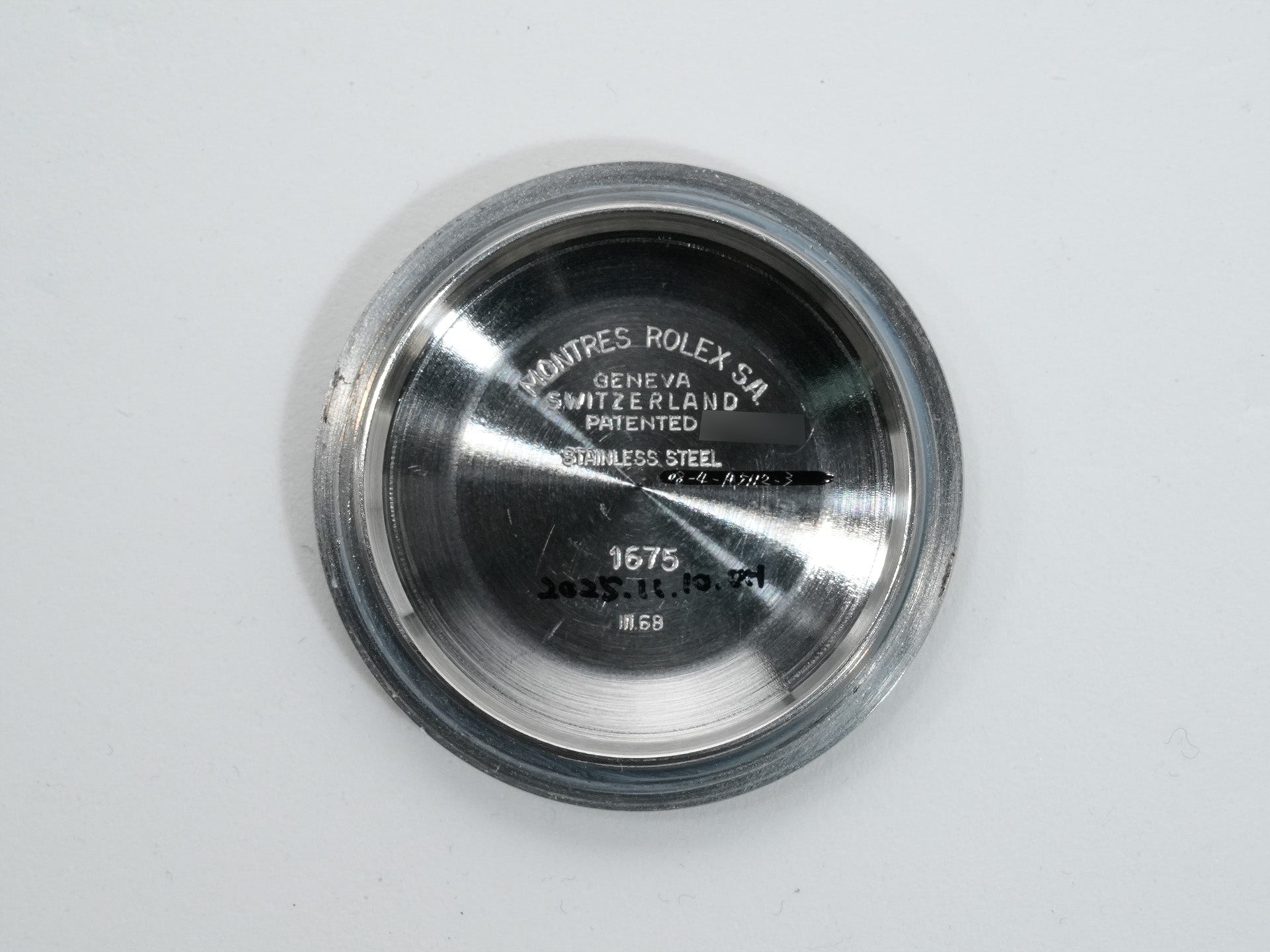 ロレックス GMTマスター Ref.1675 ステンレススチール ブラック文字盤 オイスターブレスレット 中古 9kz8c82k