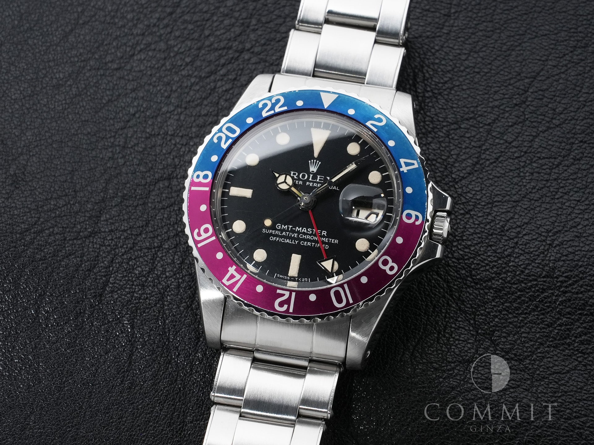 ロレックス GMTマスター Ref.1675 ステンレススチール ブラック文字盤 オイスターブレスレット 中古 9kz8c82k
