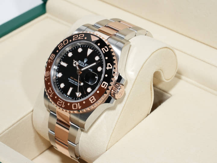 ロレックス GMTマスターII Ref.126711CHNR ステンレススチール/エバーローズゴールド ブラック文字盤 オイスターブレスレット 未使用 gqu3fbwm
