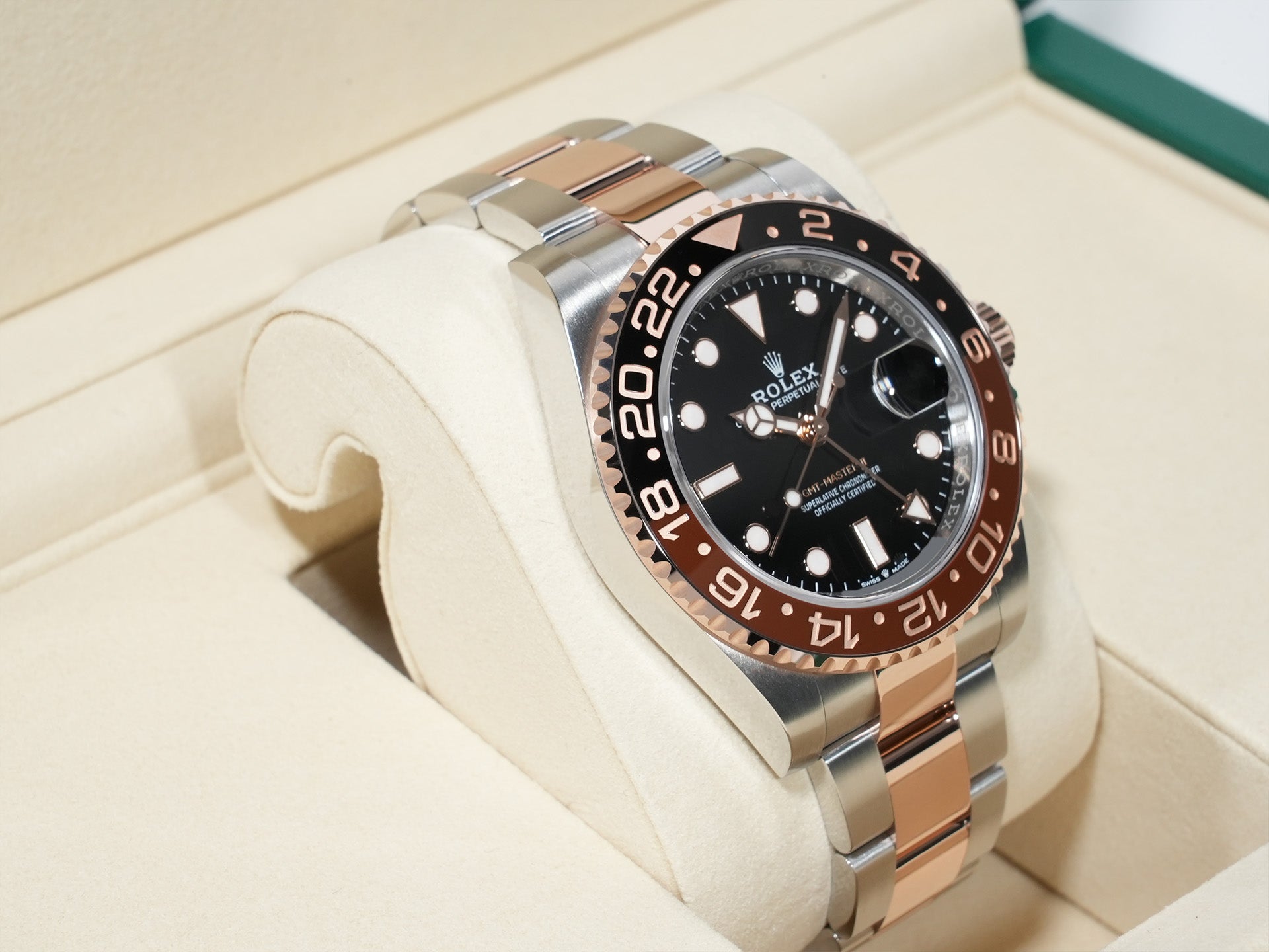 ロレックス GMTマスターII Ref.126711CHNR ステンレススチール/エバーローズゴールド ブラック文字盤 オイスターブレスレット 未使用 gqu3fbwm