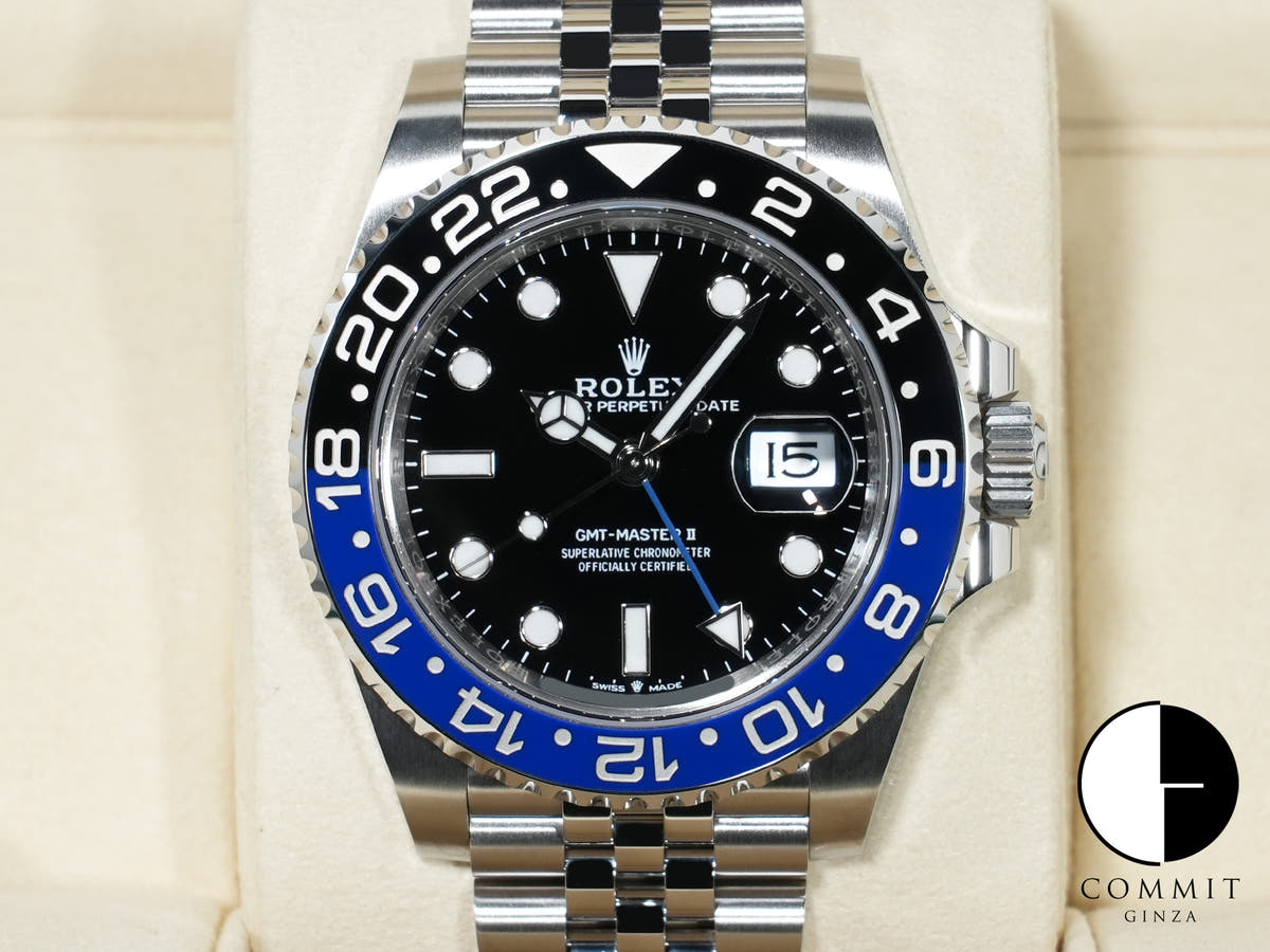 ロレックス GMTマスターII Ref.126710BLNR ステンレススチール ブラック文字盤 ジュビリーブレスレット 未使用 z77dbg97
