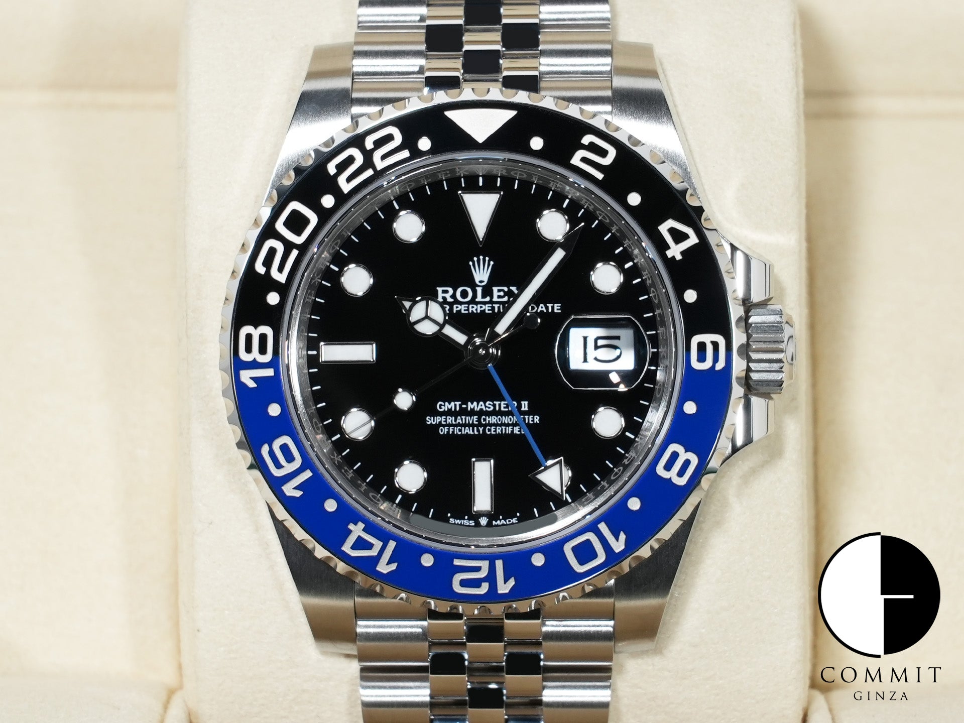ロレックス GMTマスターII Ref.126710BLNR ステンレススチール ブラック文字盤 ジュビリーブレスレット 未使用 z77dbg97