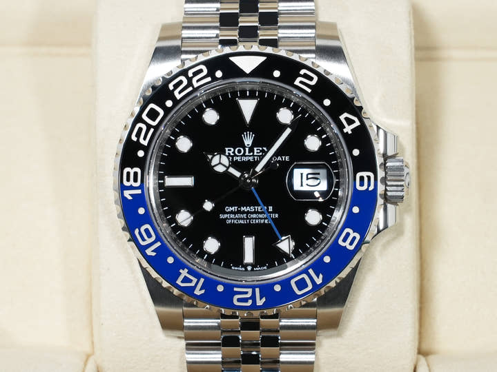 ロレックス GMTマスターII Ref.126710BLNR ステンレススチール ブラック文字盤 ジュビリーブレスレット 未使用 z77dbg97