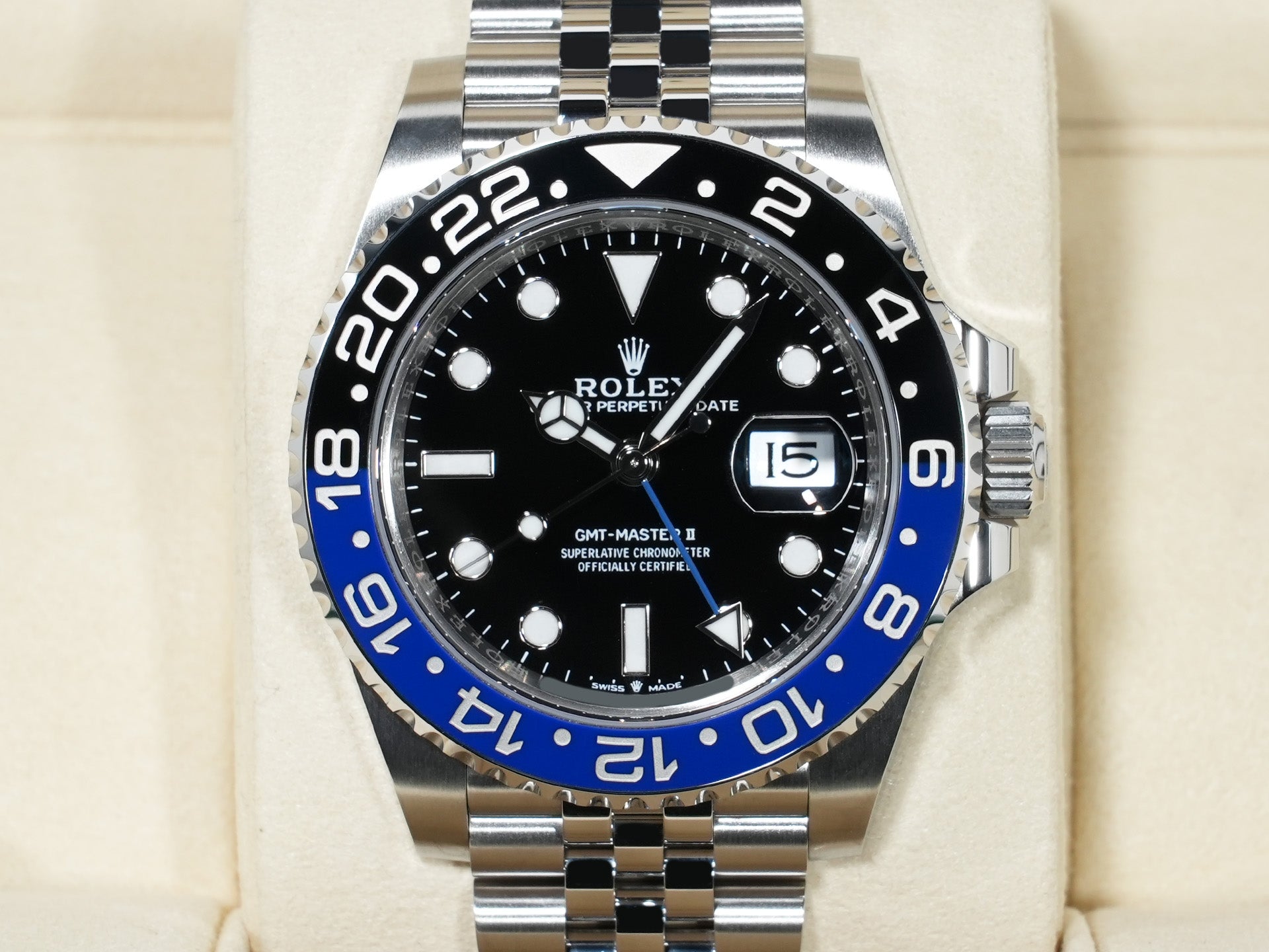 ロレックス GMTマスターII Ref.126710BLNR ステンレススチール ブラック文字盤 ジュビリーブレスレット 未使用 z77dbg97