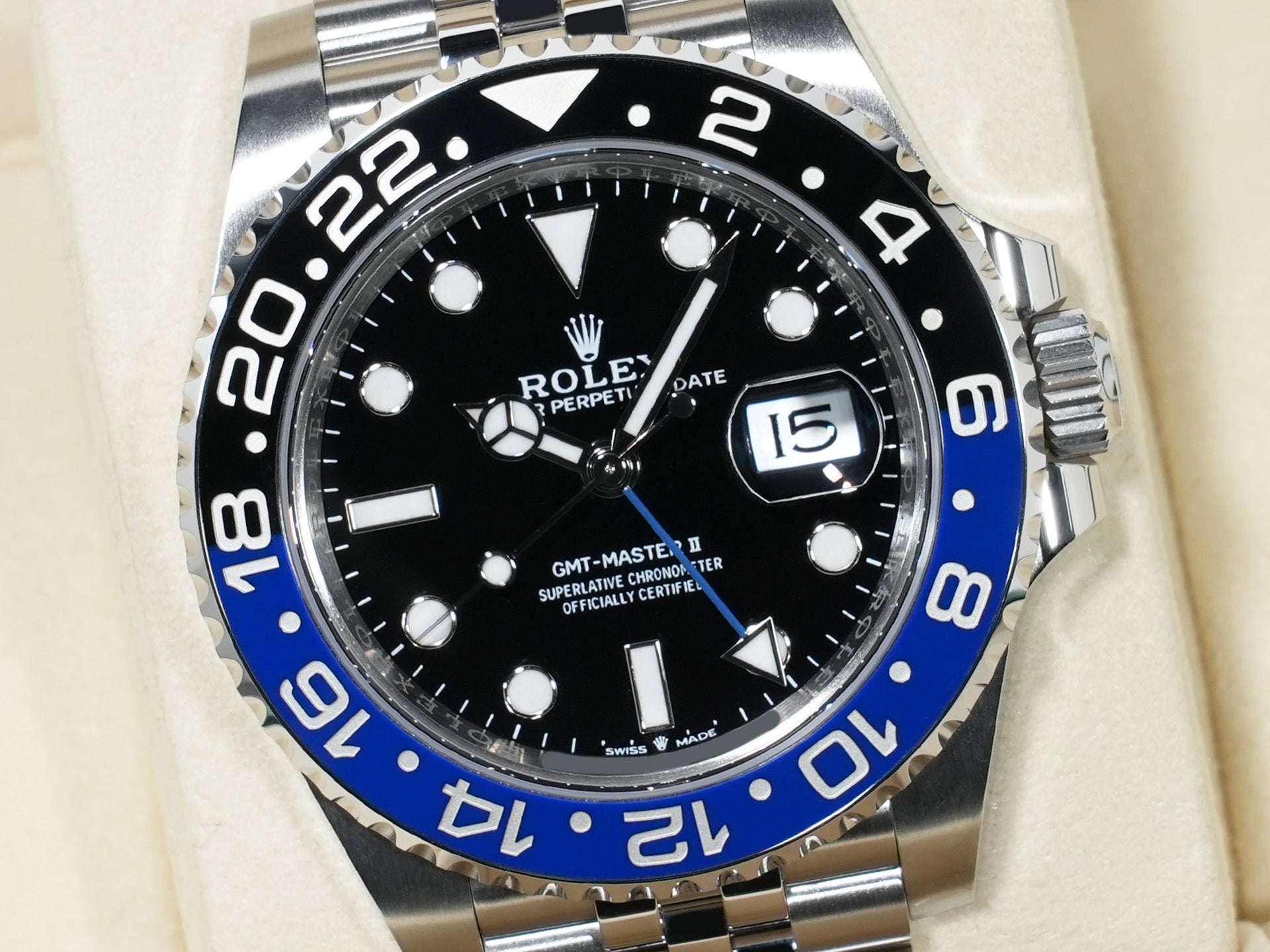 ロレックス GMTマスターII Ref.126710BLNR ステンレススチール ブラック文字盤 ジュビリーブレスレット 未使用 z77dbg97