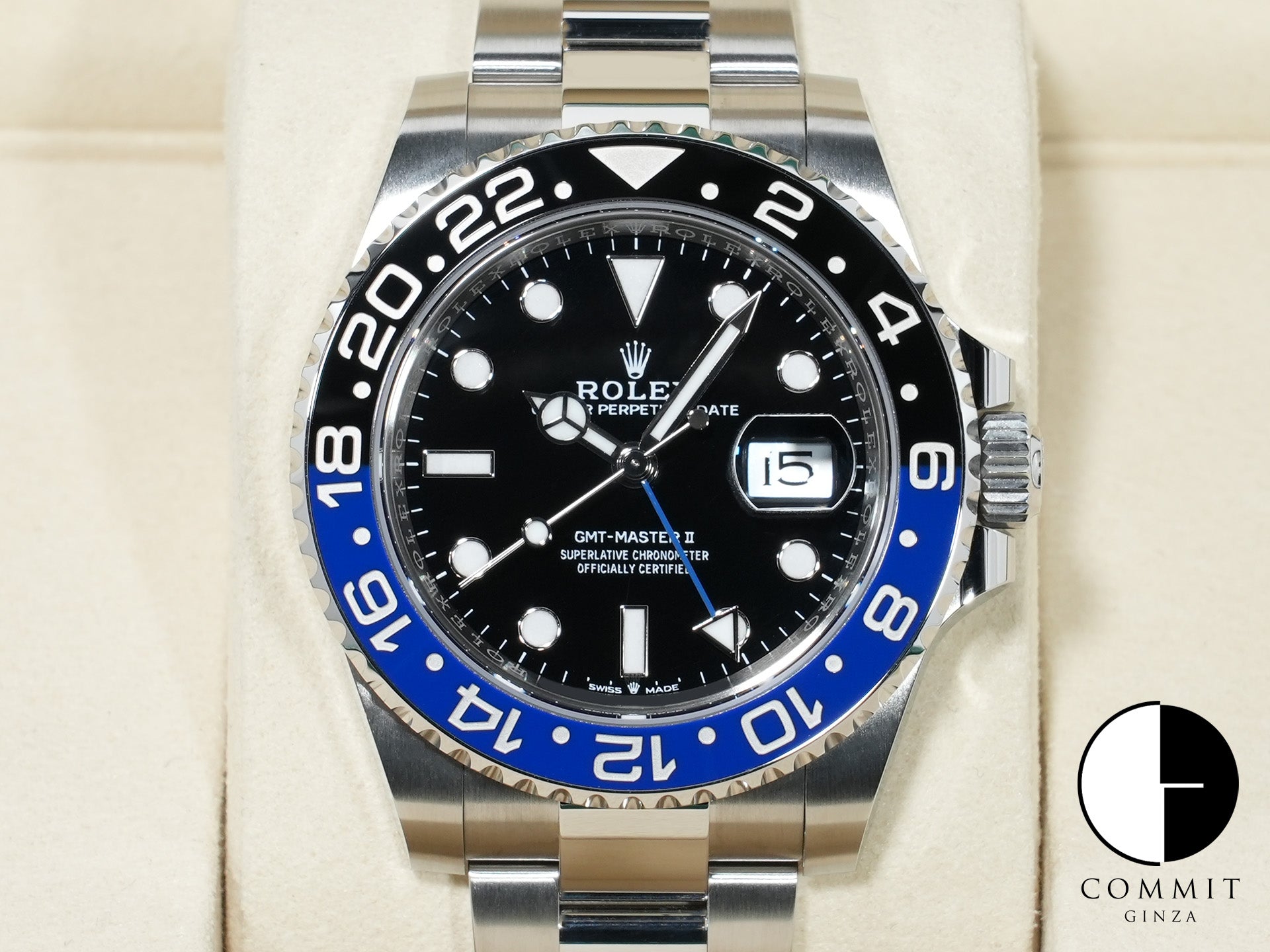 ロレックス GMTマスターII Ref.126710BLNR ステンレススチール ブラック文字盤 オイスターブレスレット 未使用 nd4vtyf9